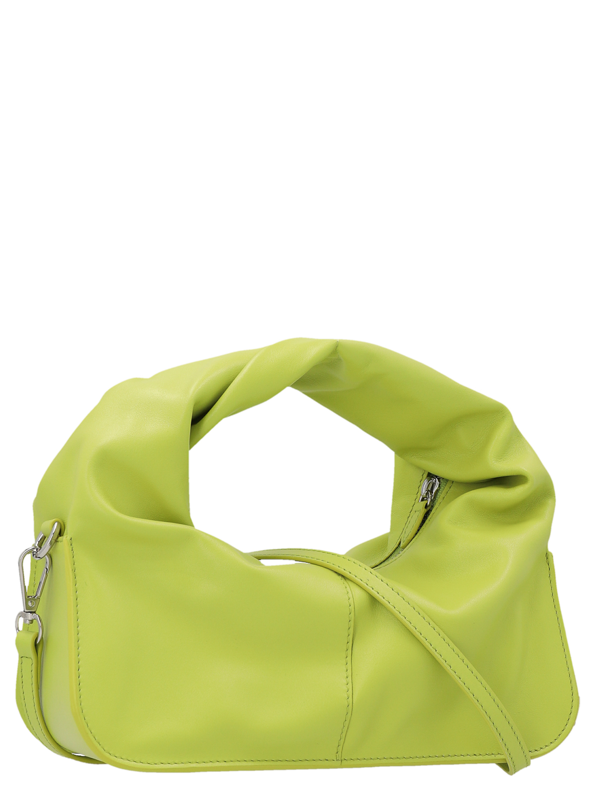 Shop Yuzefi Wonton Handbag In Green