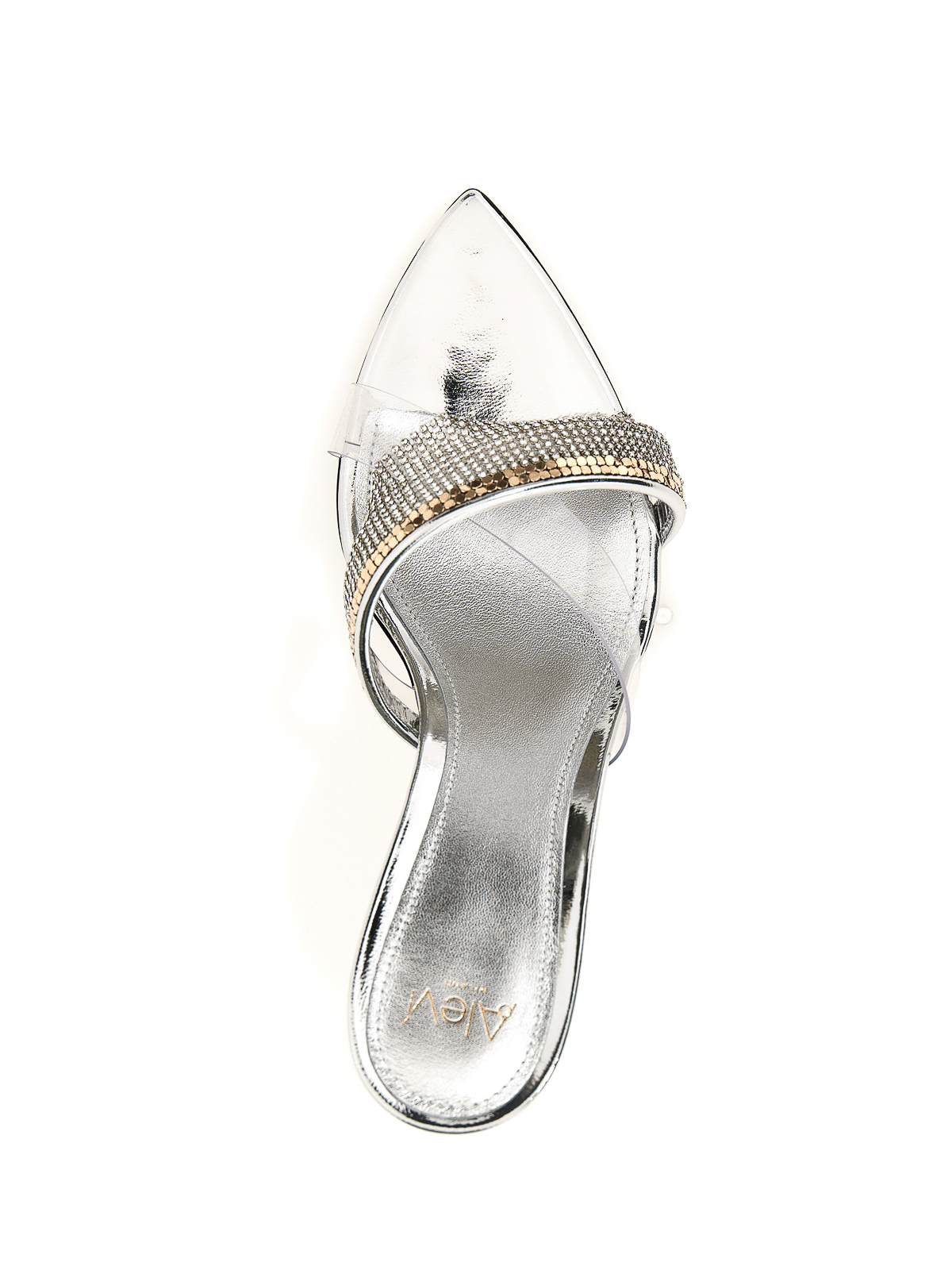Shop Alevì Milano Elastic Sandals In Silver