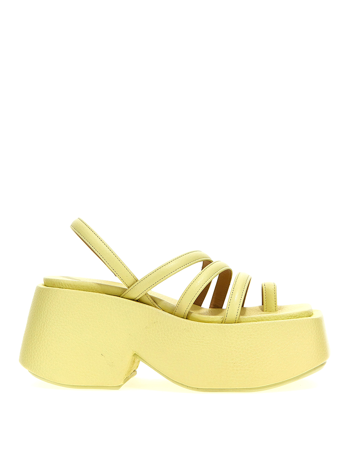 Shop Marsèll Zeppo Sandals In Yellow