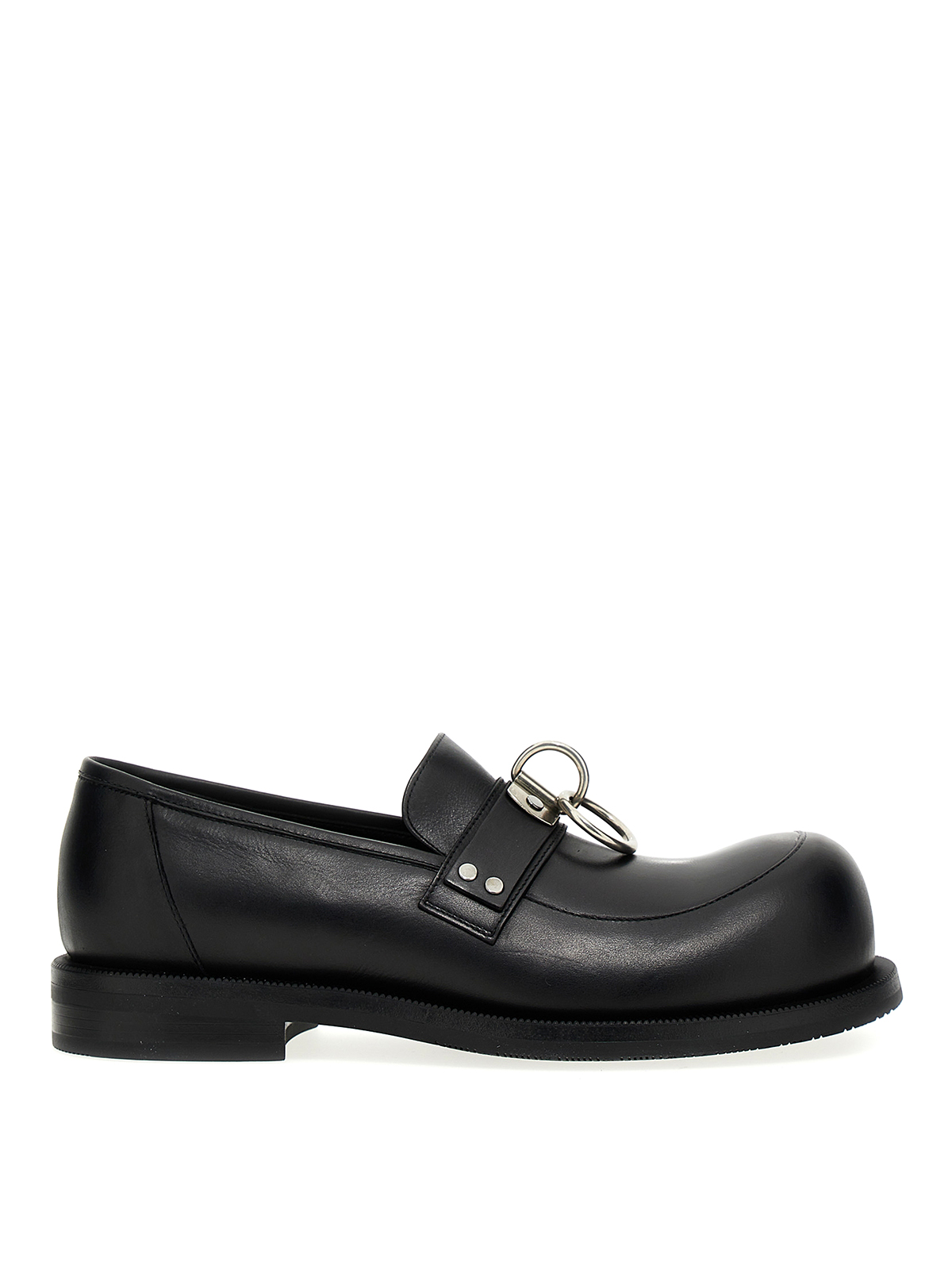 Martine Rose bulb toe ring loafers - Black | MRSS231035LGBLACK