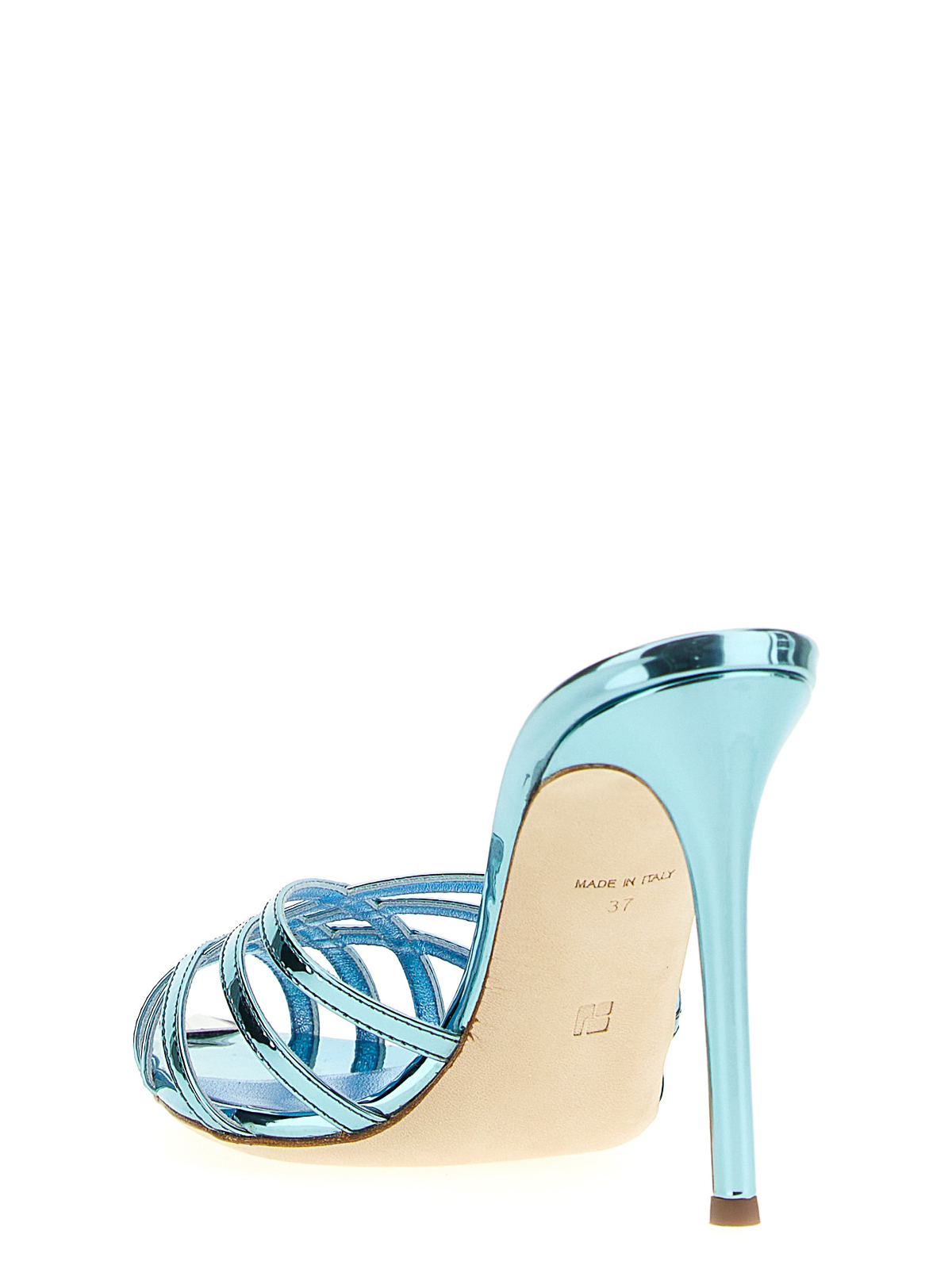 Shop Nicolo' Beretta Beiby Sandals In Light Blue