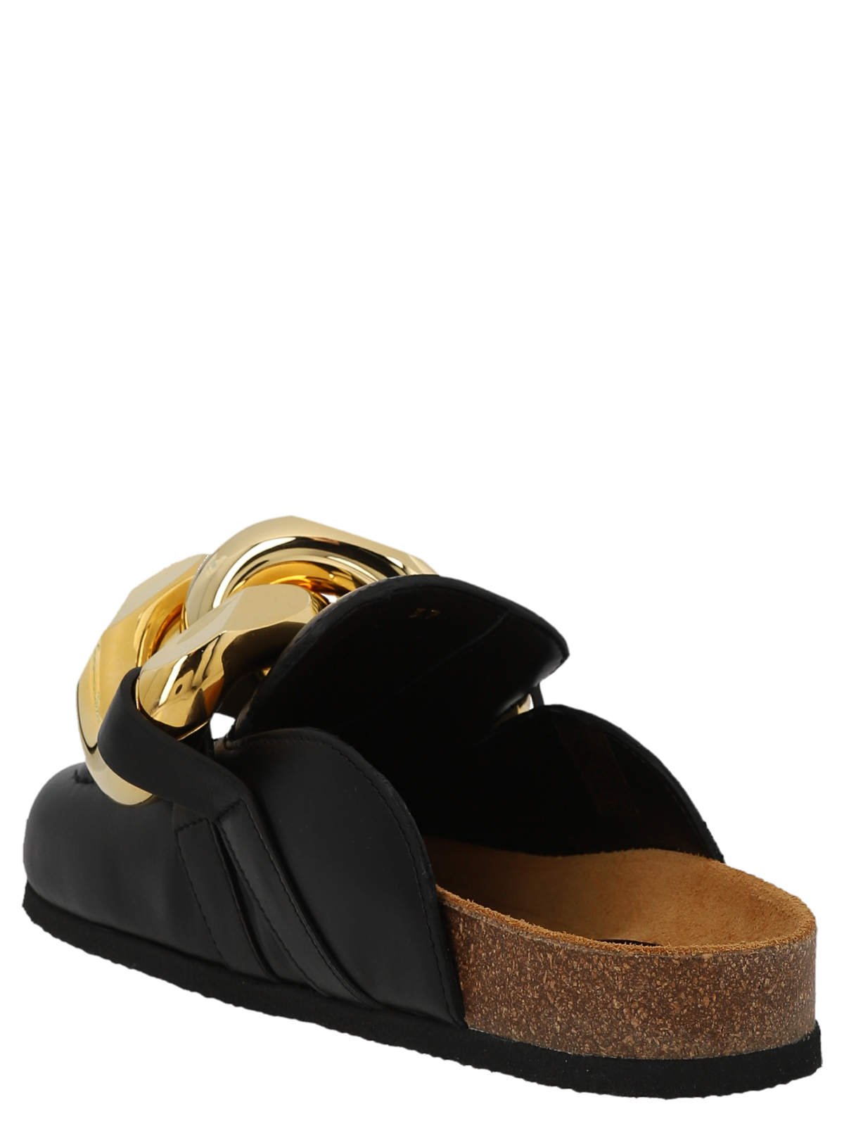 Shop Jw Anderson Chain Loafer Mules In Negro