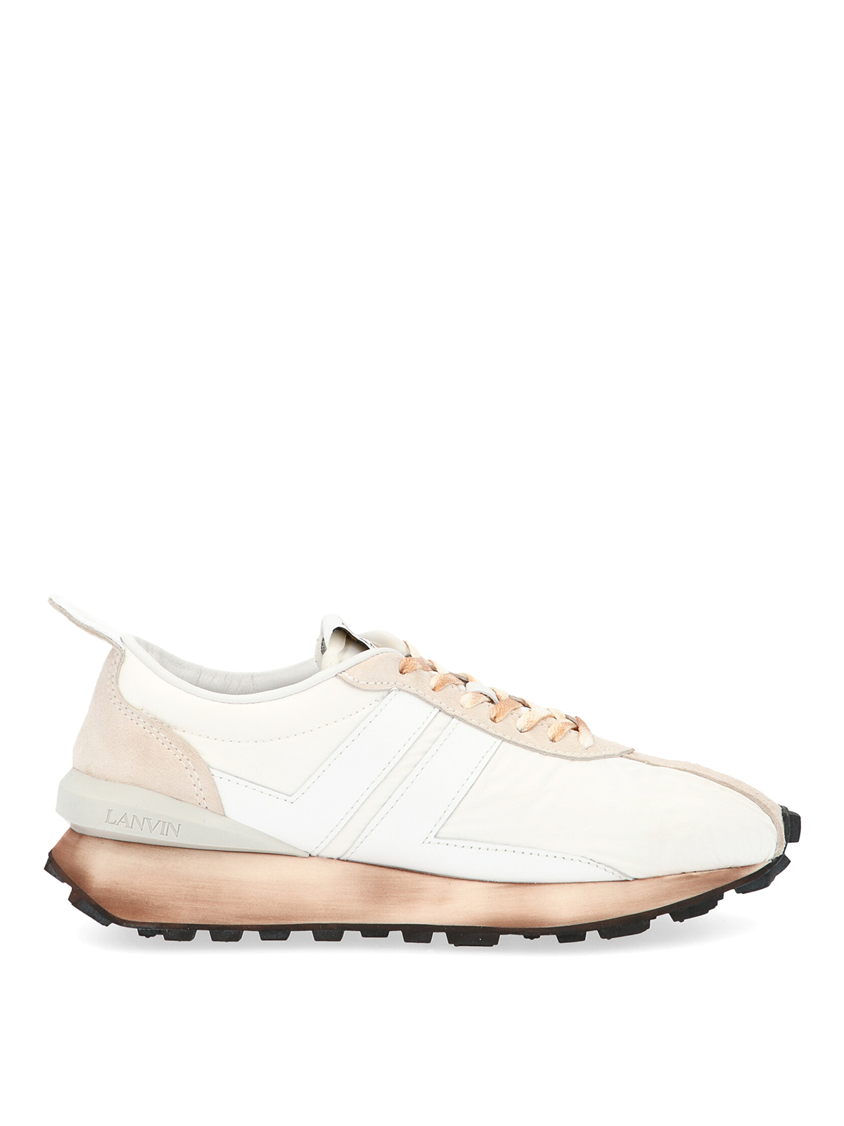 Lanvin White Nylon Bumpr Sneakers In White