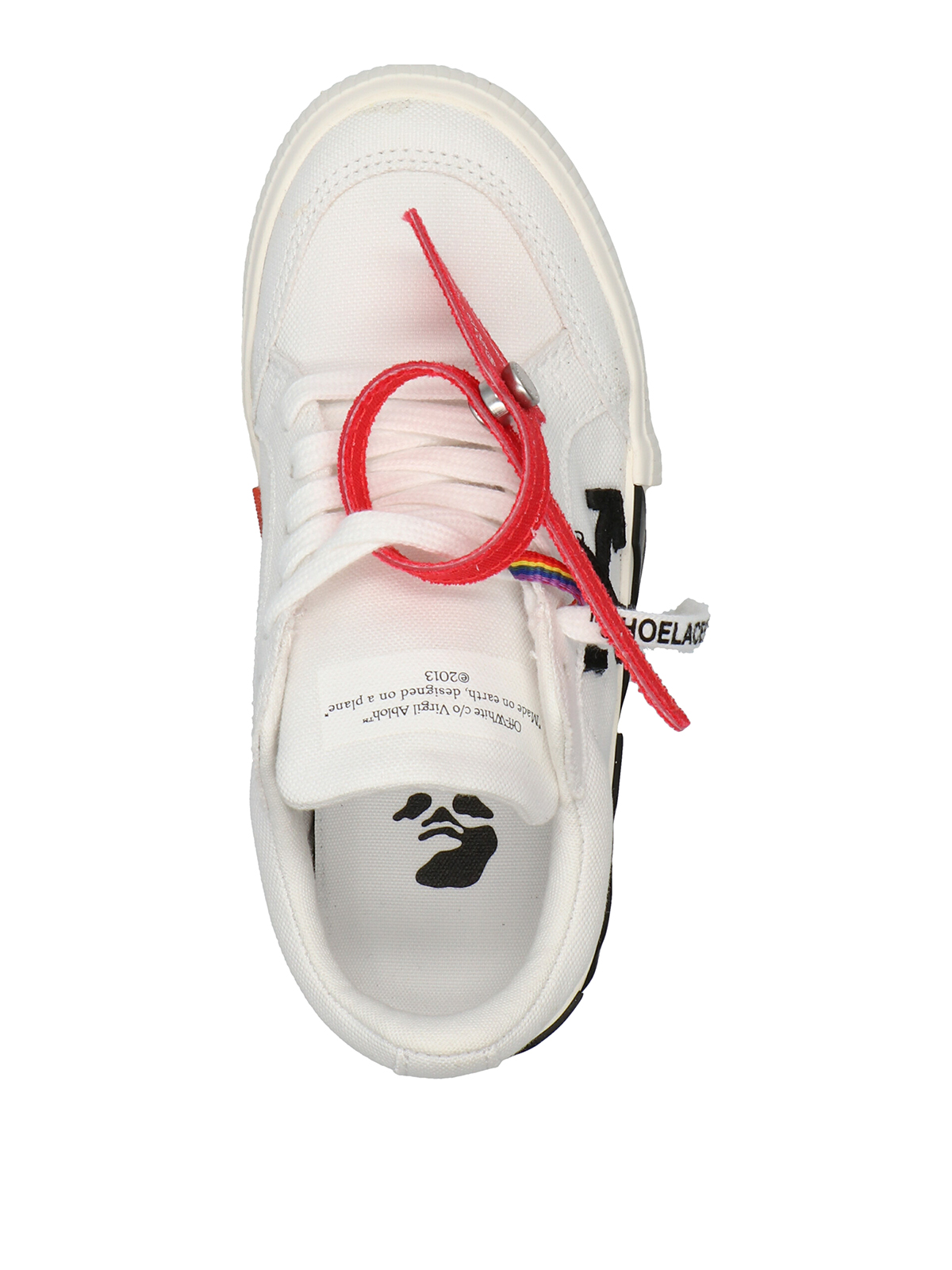Off-White c/o Virgil Abloh Low Vulcanized Suede Sneaker In White