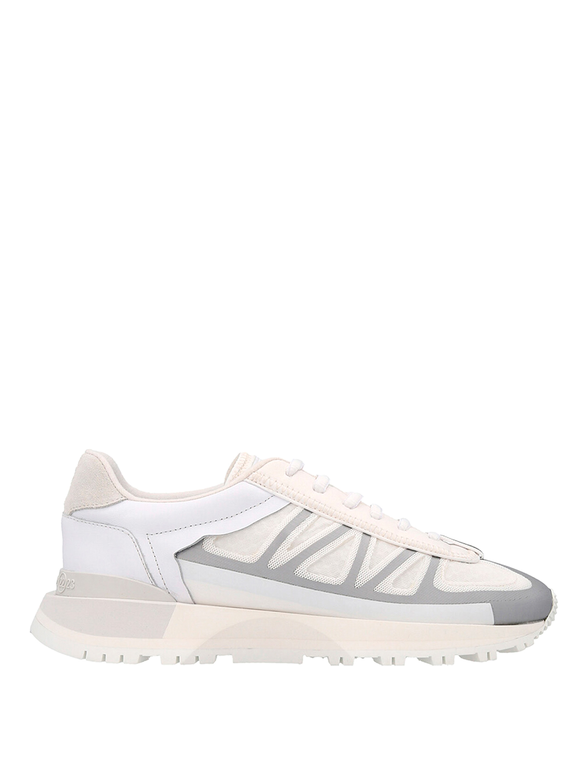 Maison Margiela Mm22 Low-top Two Tone Sneakers In White