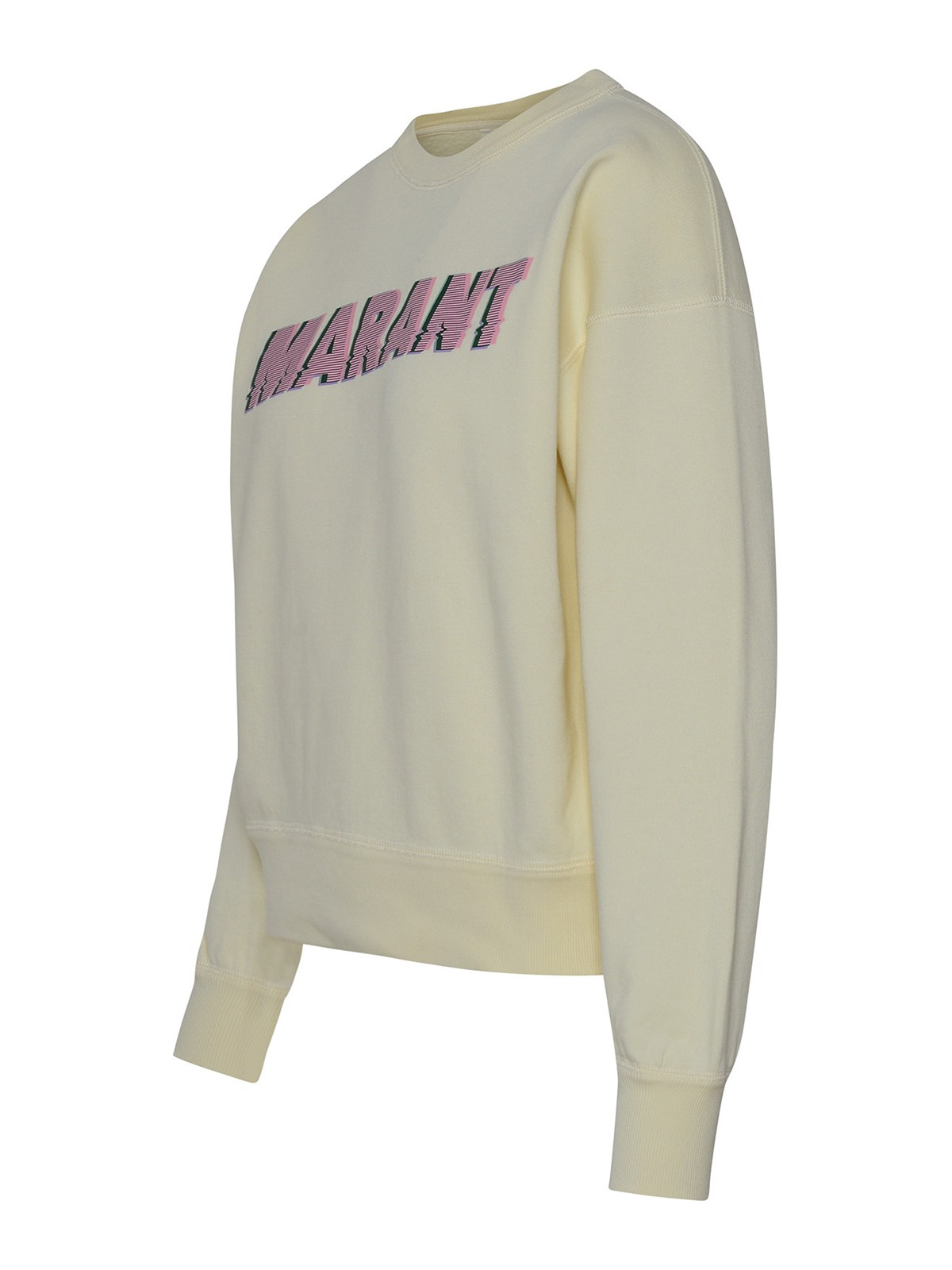 Shop Isabel Marant Mobyli Sweatshirt In Cream Cotton Blend In Beis