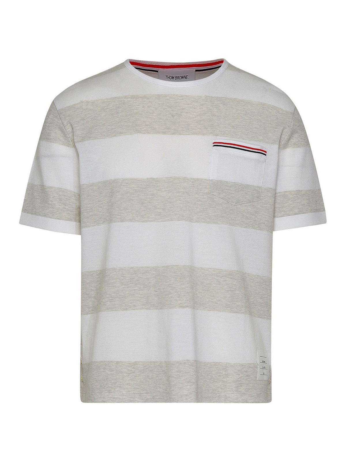 THOM BROWNE グレー Tシャツ メンズ Tシャツ＆ポロシャツ | Thom Browne
