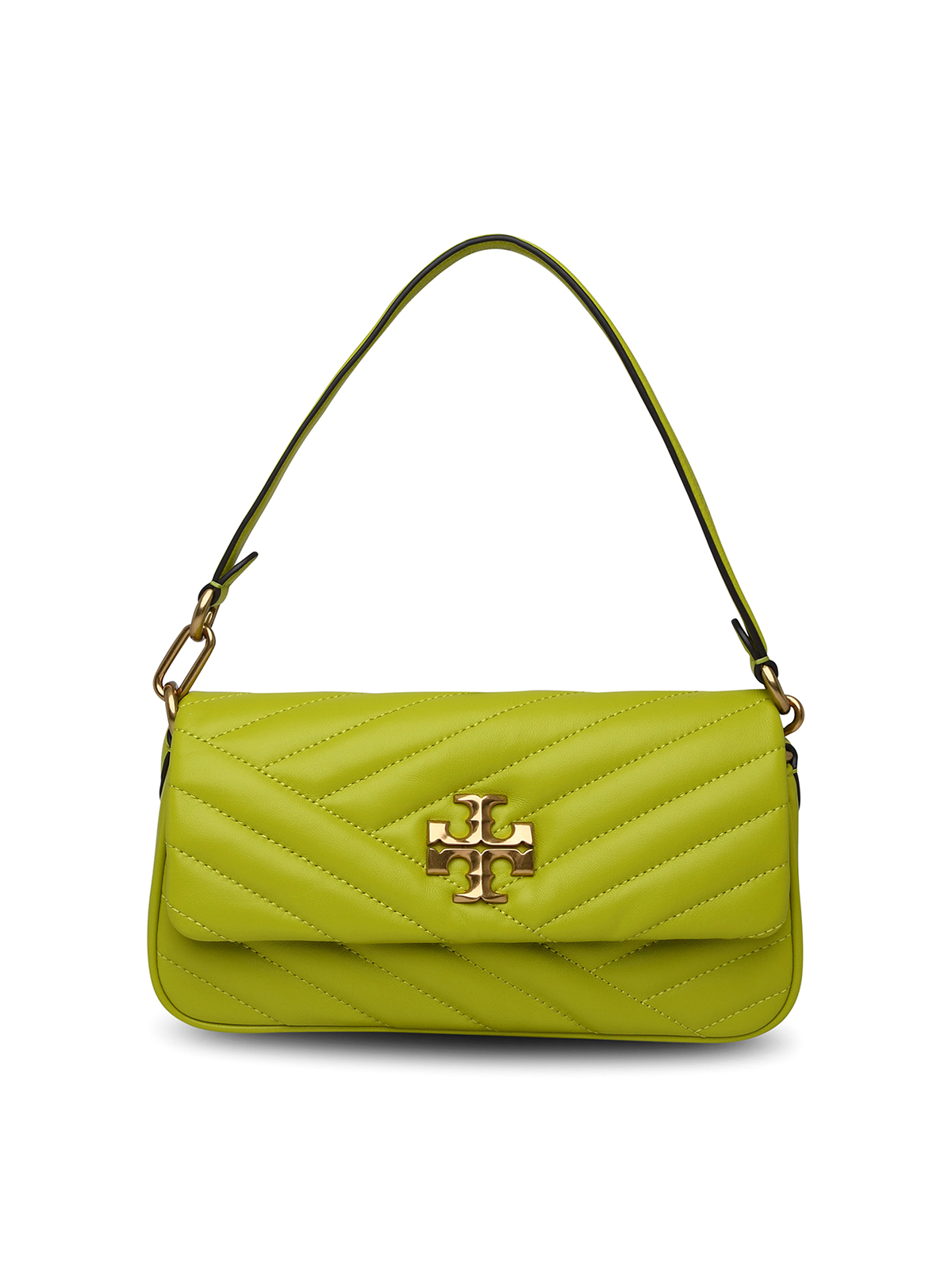 Tory Burch Small Kira Bag In Lime Leather In Yellow
