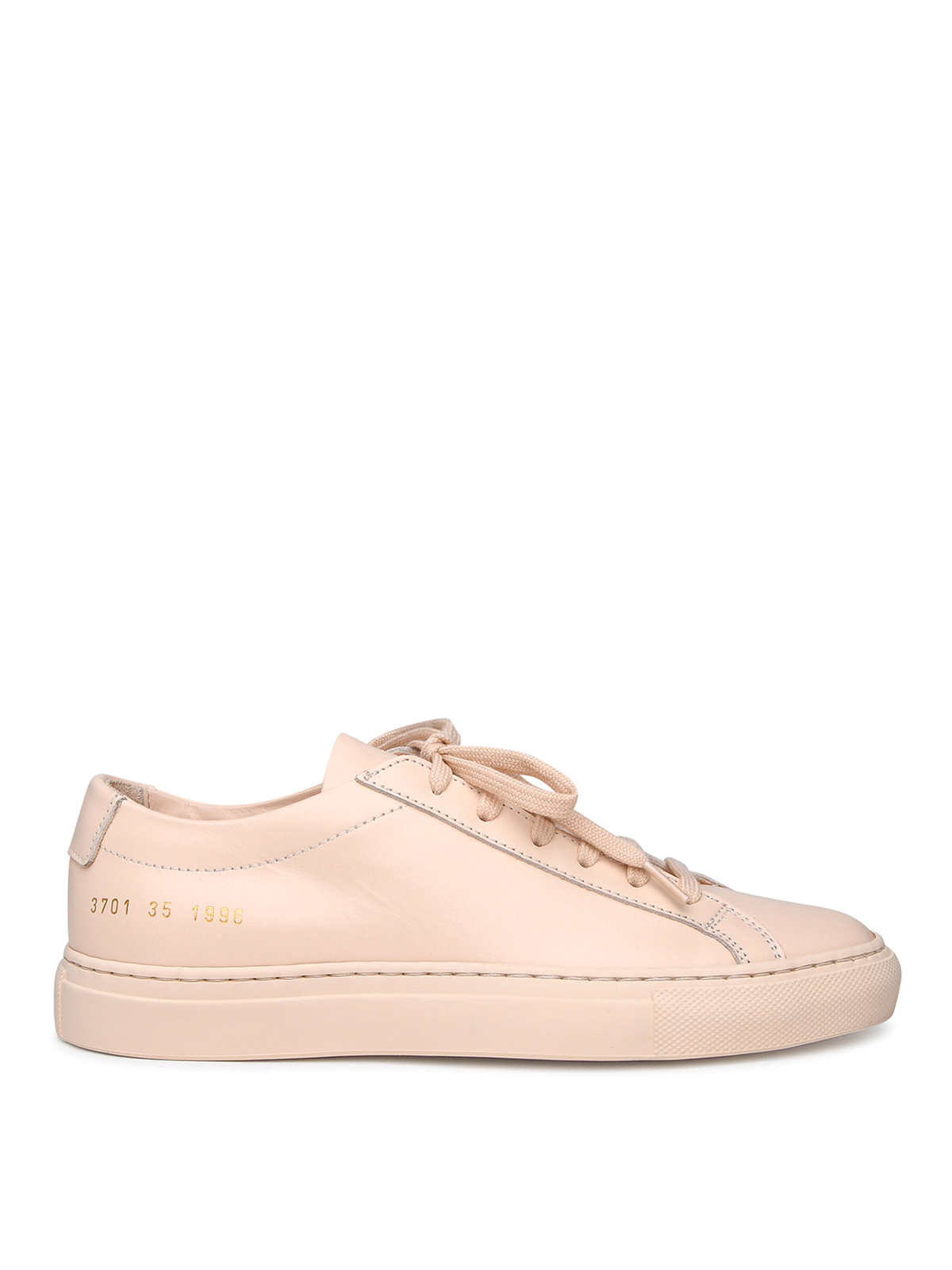 Common Projects Trainer Achilles In Pelle Rosa In Nude & Neutrals