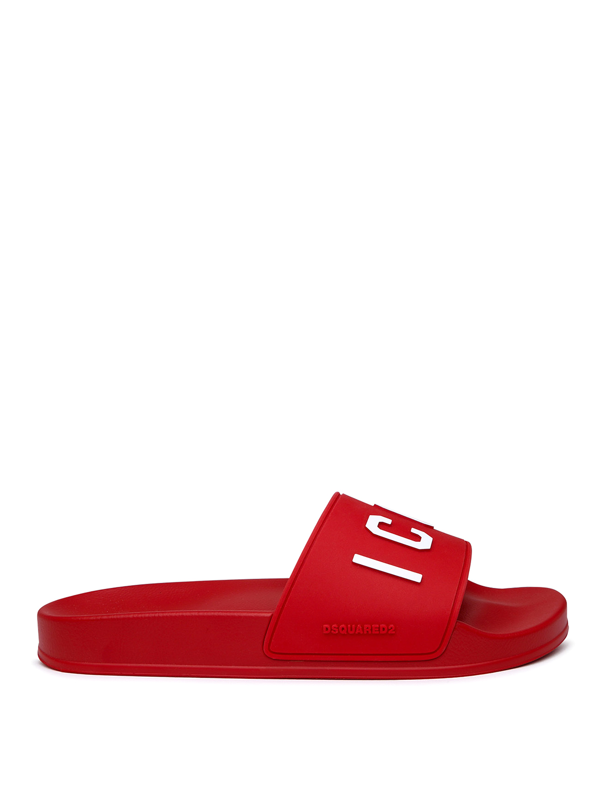 Shop Dsquared2 Chinelas - Rojo In Red