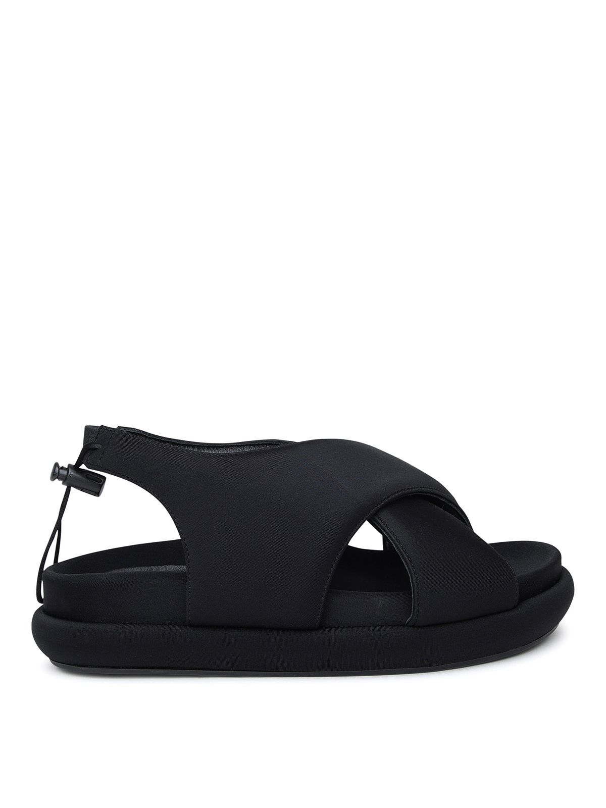 Shop Gia Borghini Gia 29 Sandals In Black Fabric
