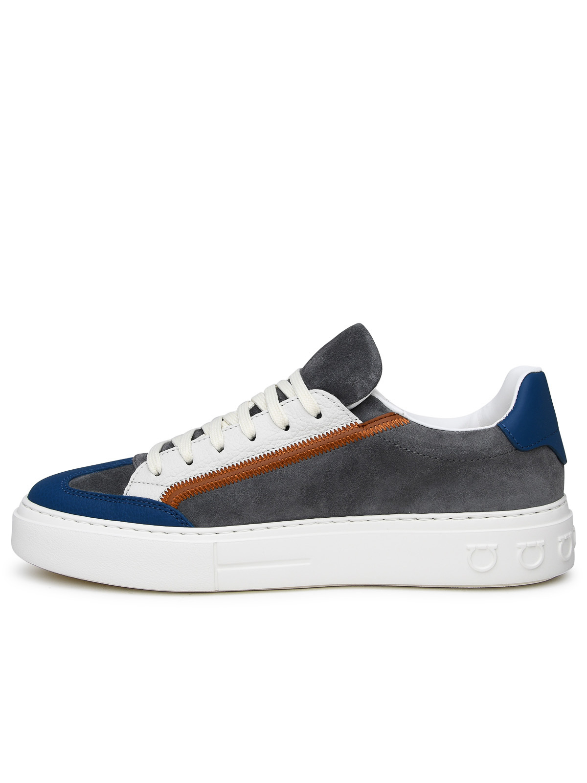 Ferragamo Gancini sneaker in multicolored leather