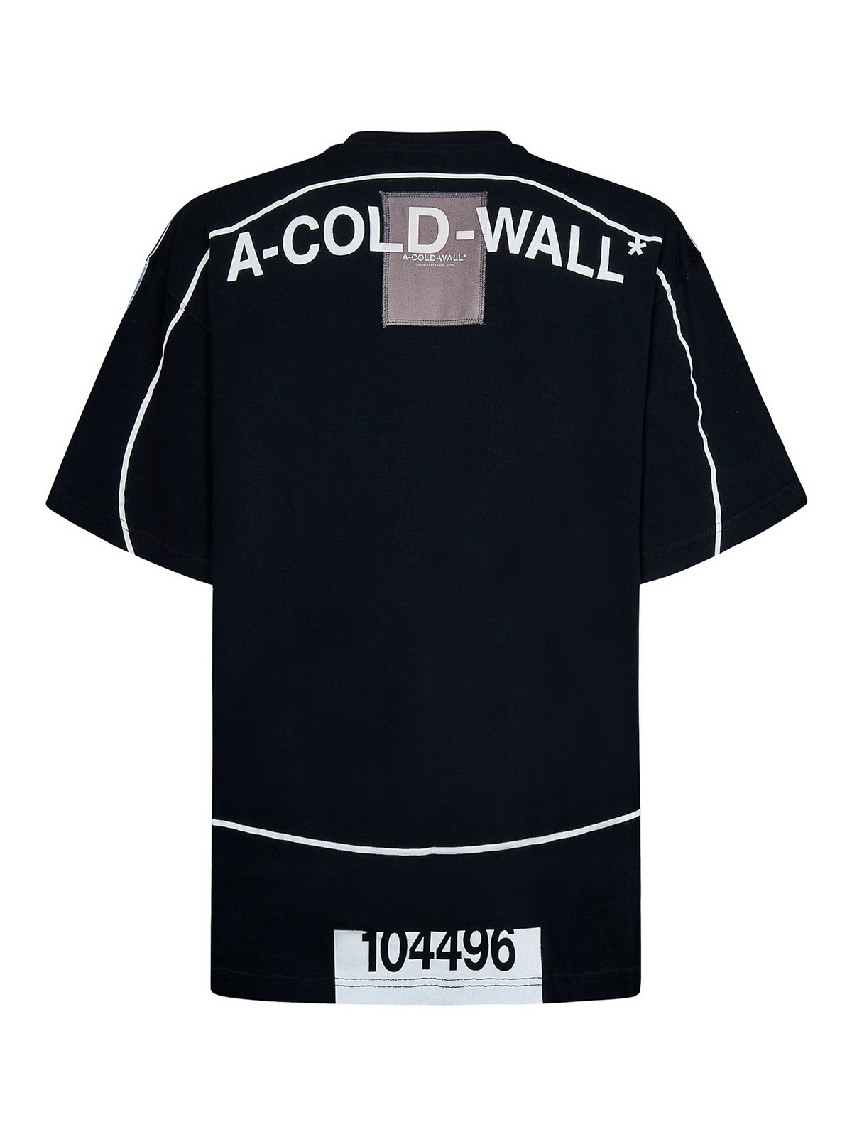 【関税込み】A-COLD-WALL* ブラック プリントTシャツ A-COLD-WALL* ロゴ Tシャツ | ブラック | FARFETCH JP