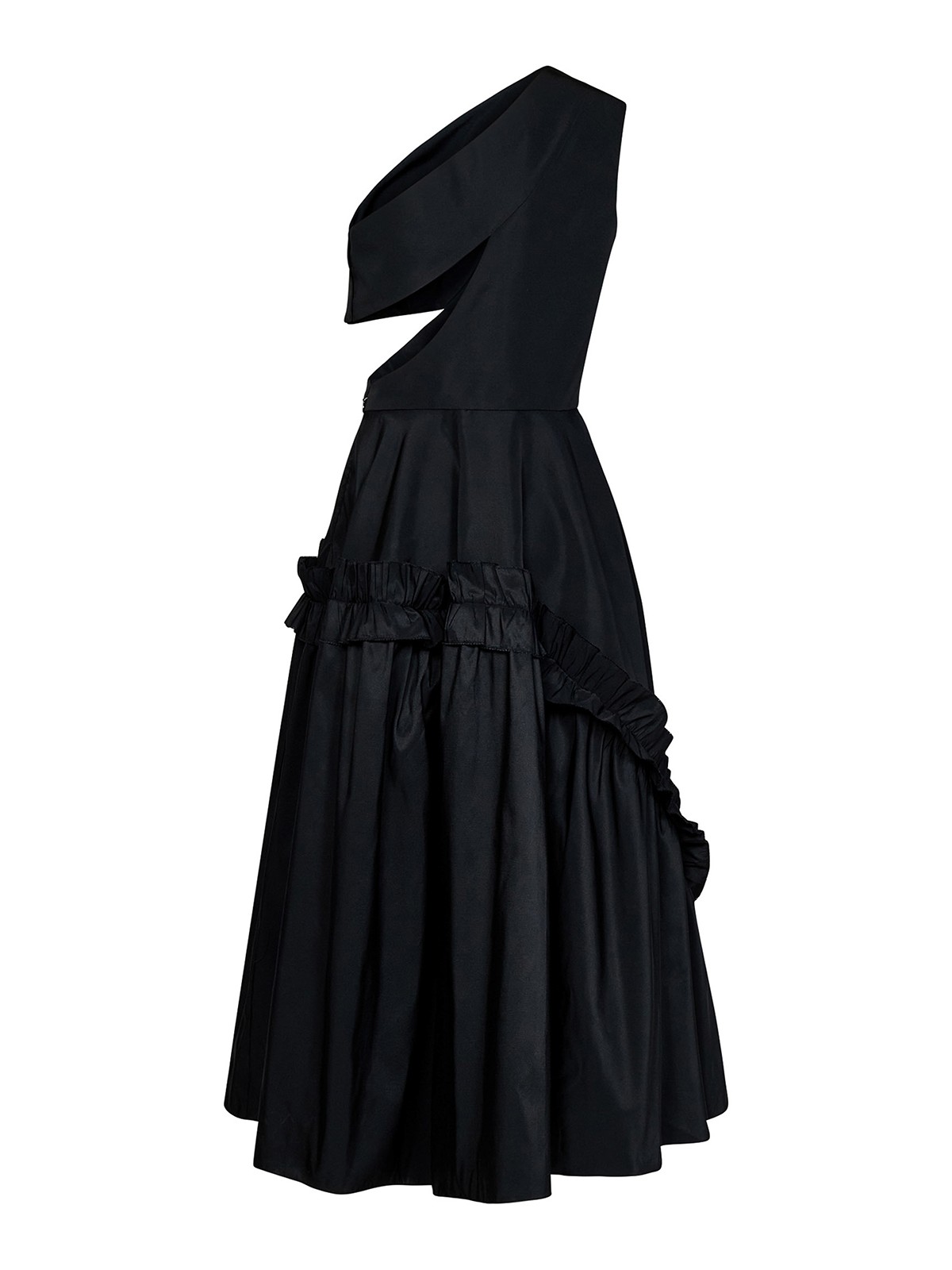 Midi Dresses Alexander Mcqueen One Shoulder Dress Alexander