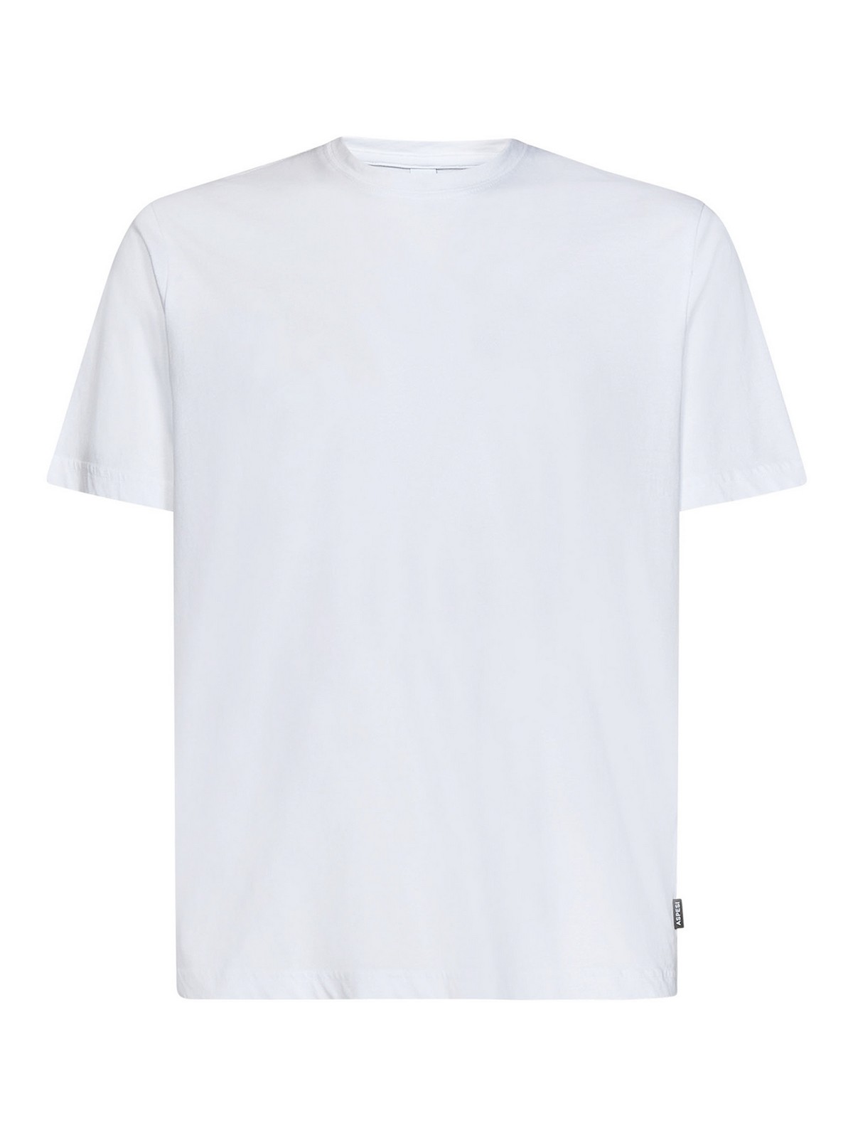 Aspesi White Cotton Crewneck T-shirt