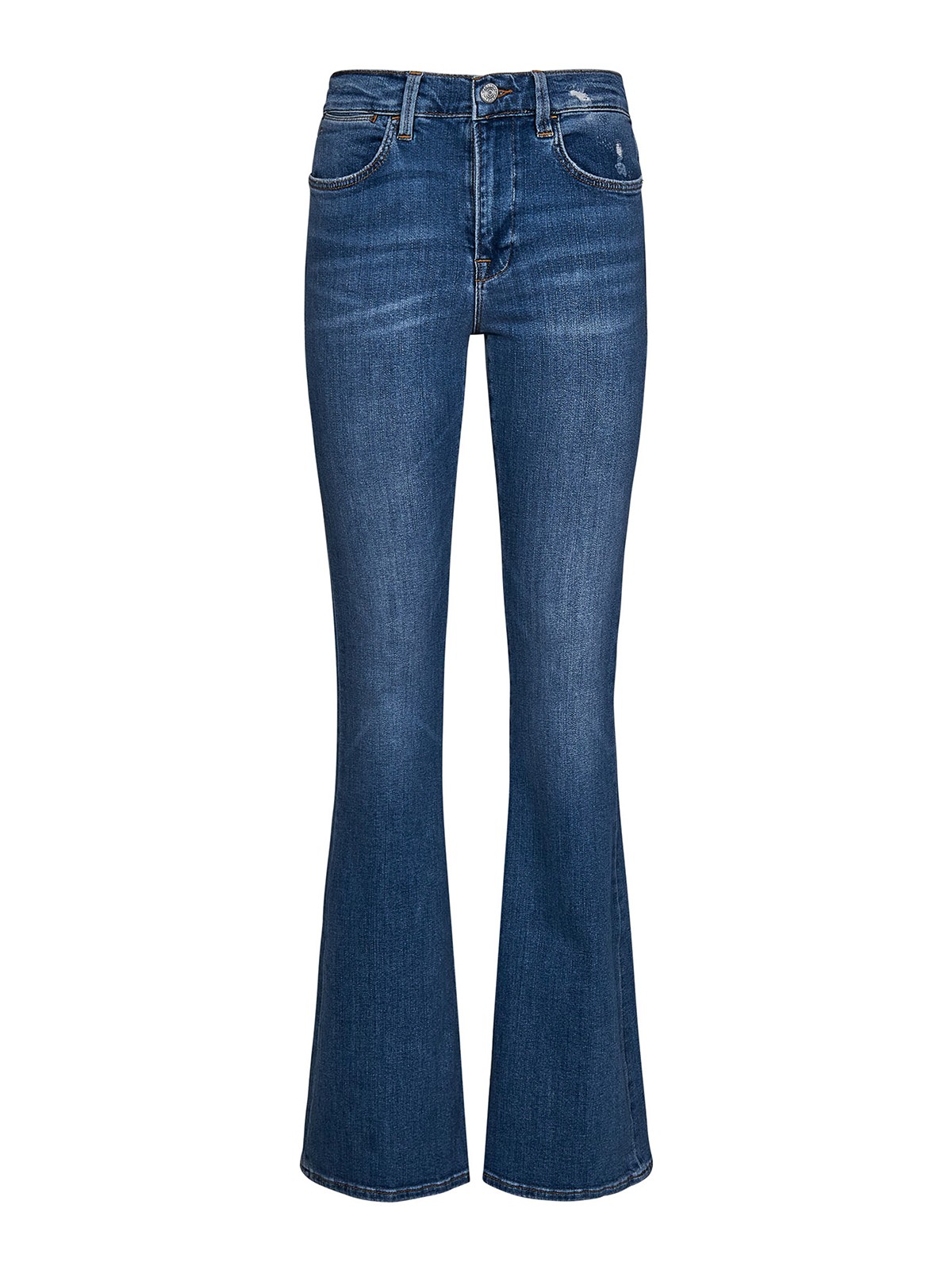 Frame Faded Blue Stretch Cotton Denim Jeans