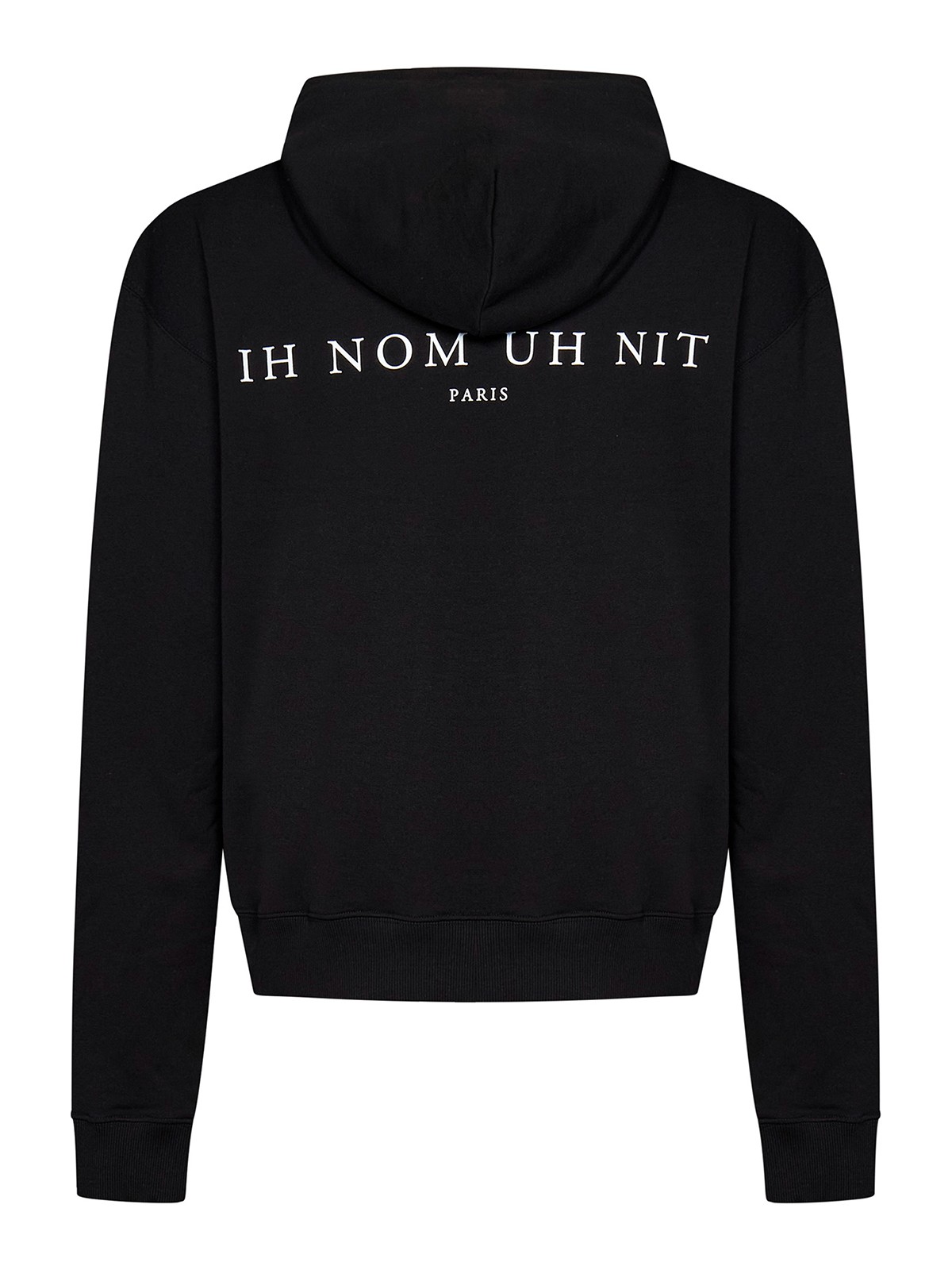 Ih Nom Uh Nit Black cotton hoodie - Black - Men | NUS23243009