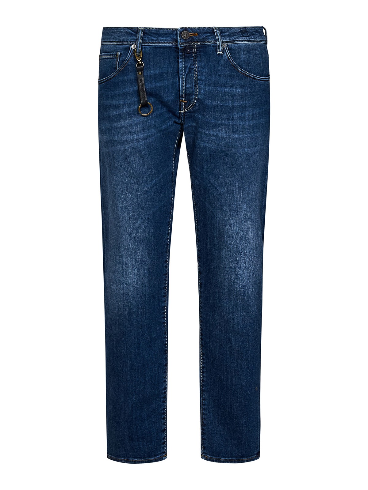 Incotex Medium Blue Five-pocket  Cotton Denim Jeans