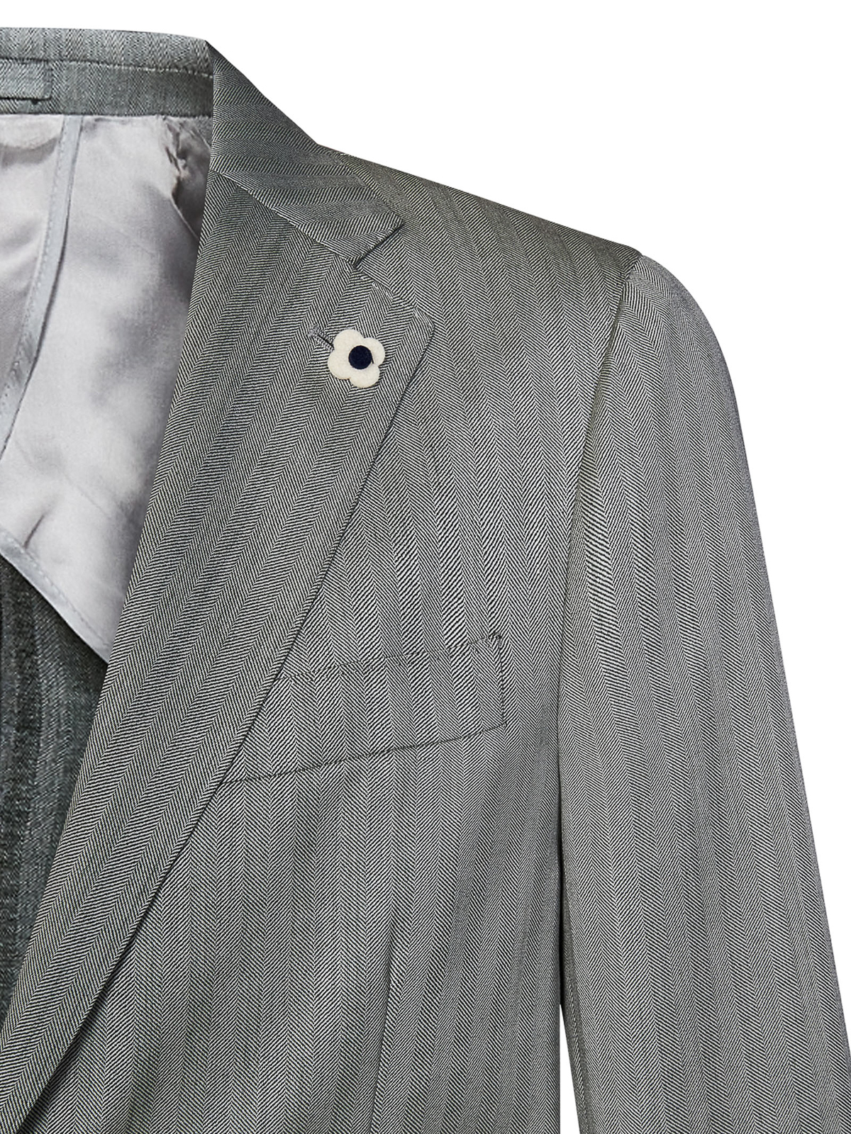 Shop Lardini Light Gray Suit In Gris