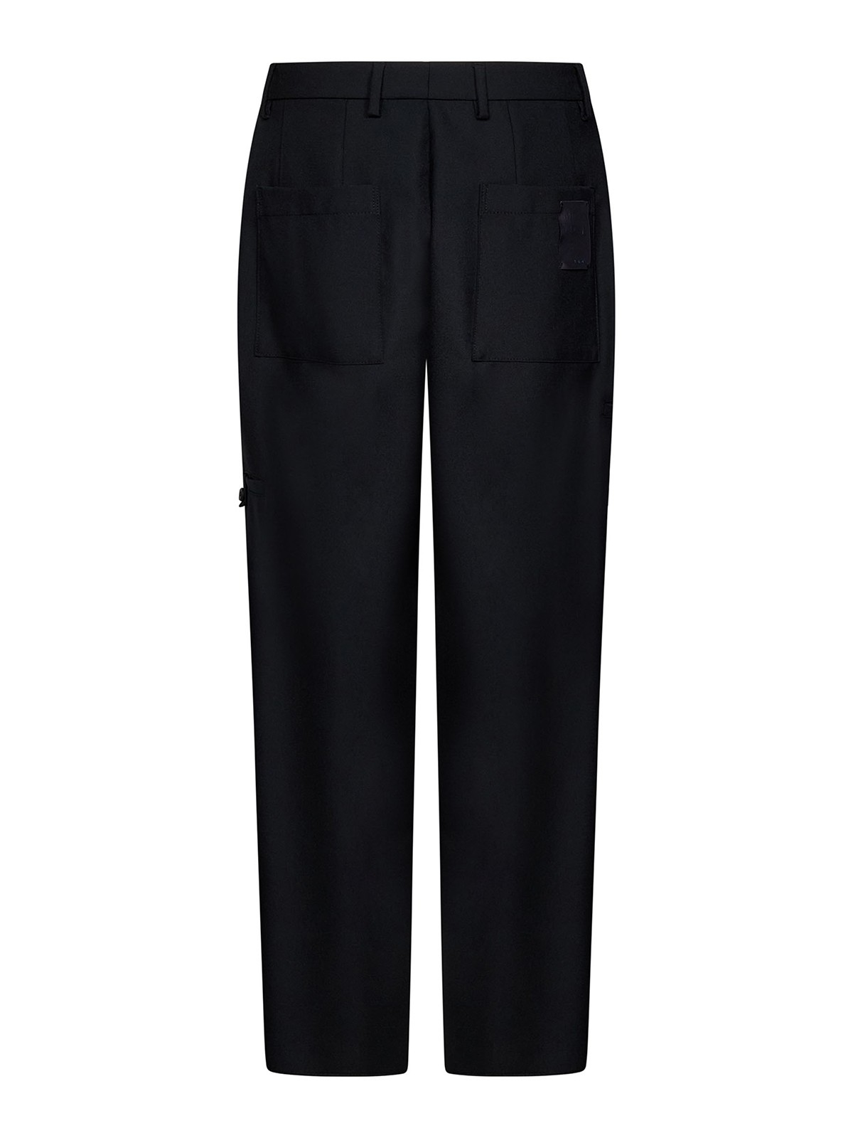 Straight leg jeans Lardini  Black wool blend canvas trousers   EPKUALAEPMT60498999