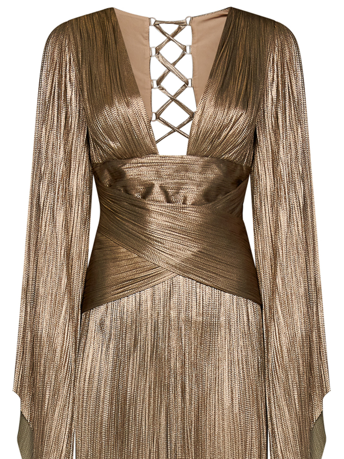 lucia gold dress Lucia | Ostrich Feather & Golden Sequin Heirloom Dress main image 0