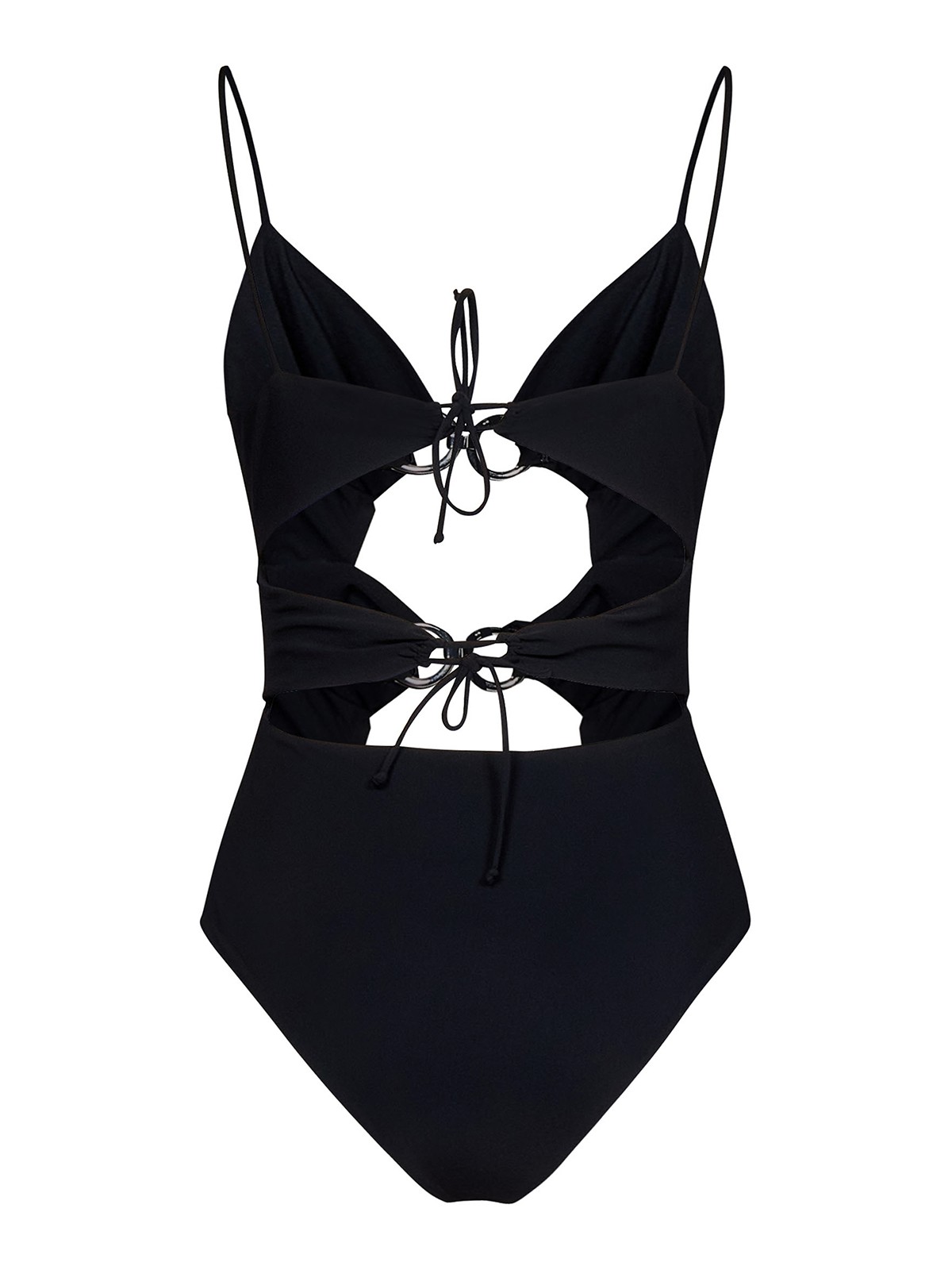 Shop Nensi Dojaka Black One-piece Swimsuit