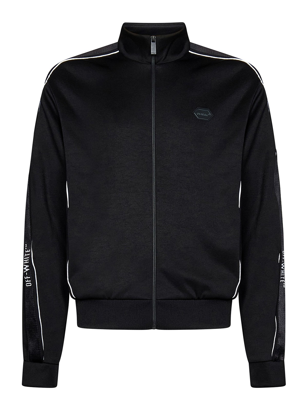 Paris' Best Jacquard Fleece Jacket Black/Off White