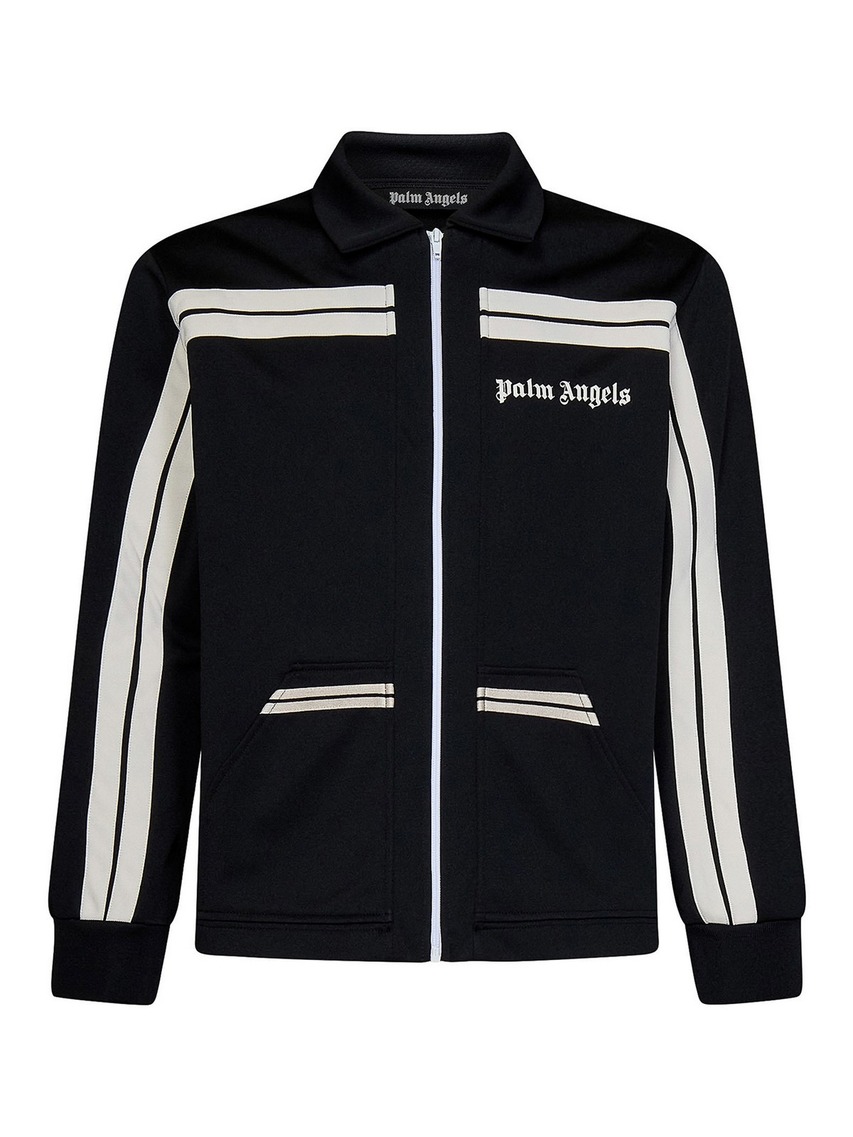 Palm Angels Band collar track jacket, Men's Clothing