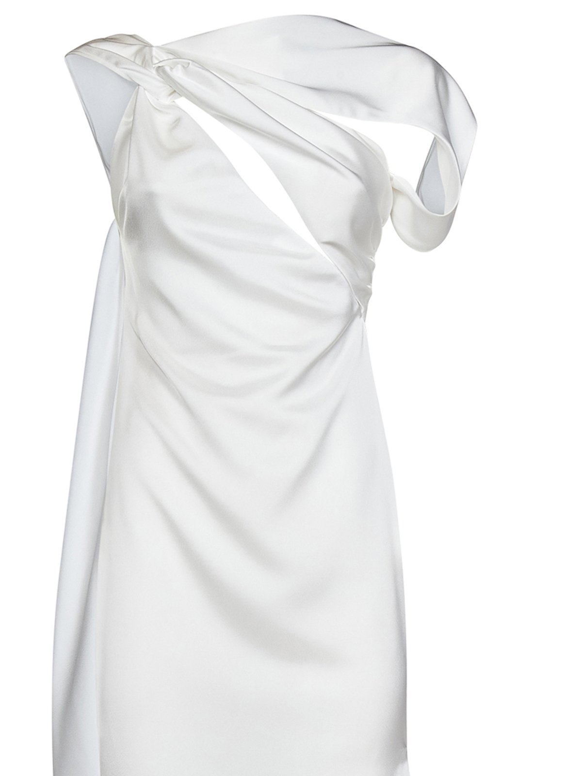 The Attico White midi dress - White - Women|232WCM57E020001
