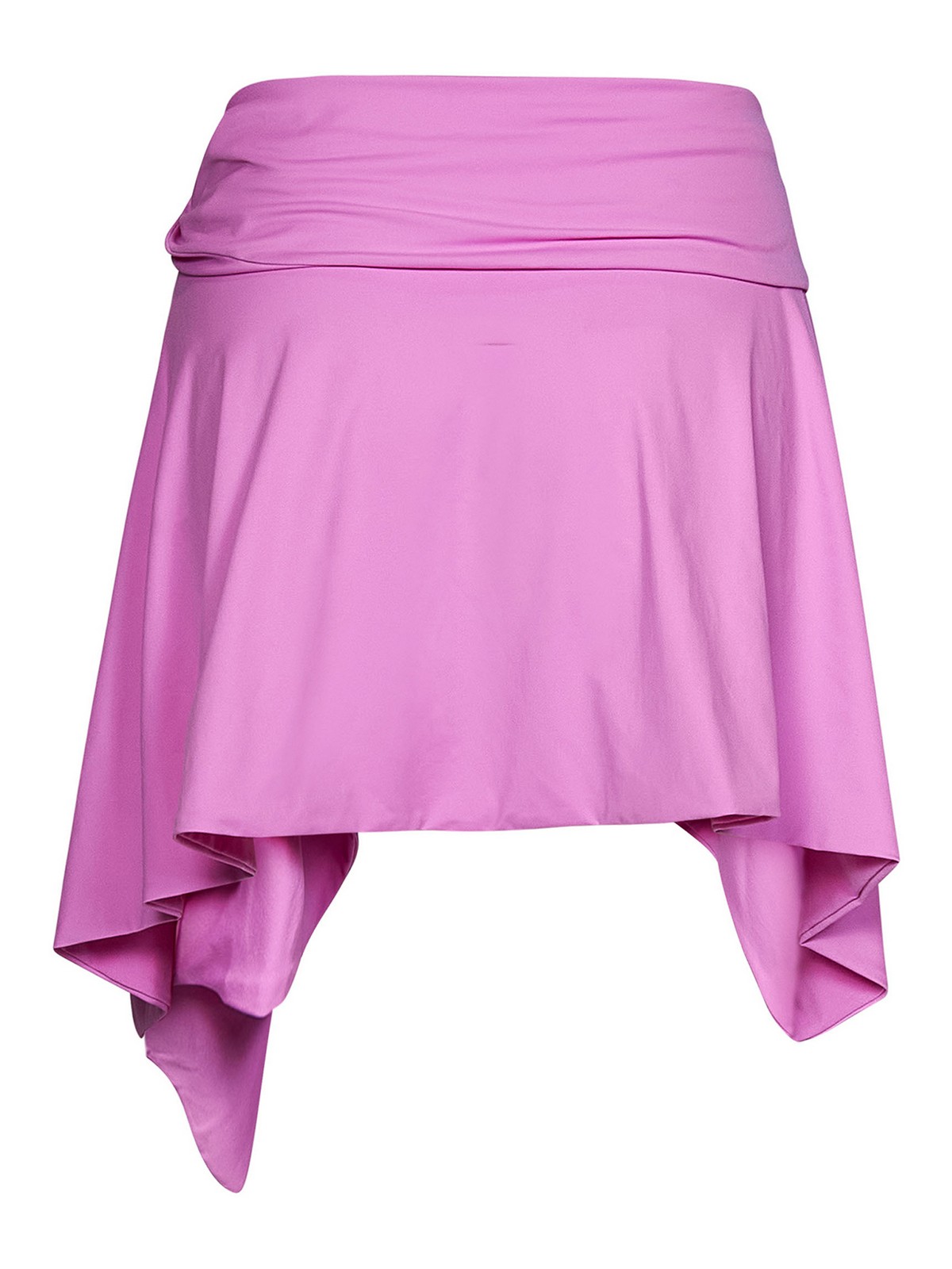 Shop Attico Asymmetric Skirt In Nude & Neutrals