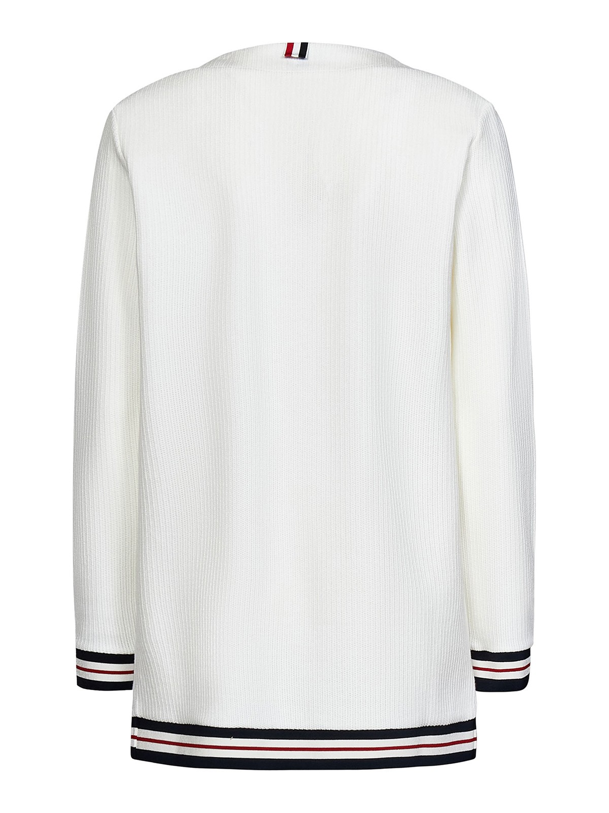 【送料&関税込】Thom Browne White Cotton Cardigan Thom Browne V-neck Cotton Cardigan | White | FARFETCH