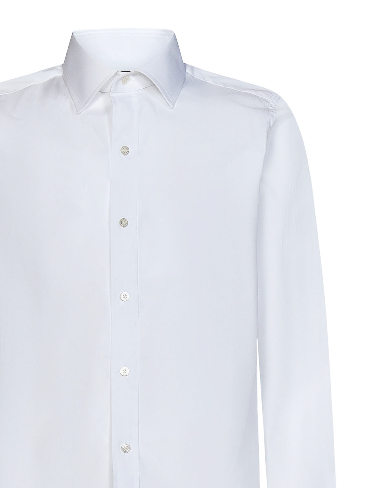 Shirts Tom Ford - Classic white cotton popl - HSBS01CGS11AW001