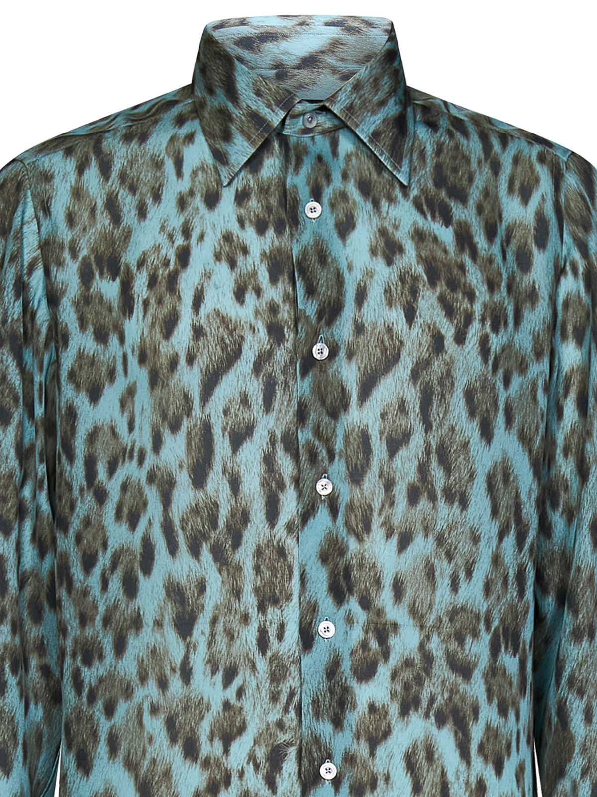 Tom Ford Light blue silk shirt - Blue - Men|HSC001FMS008S23ZHBBR