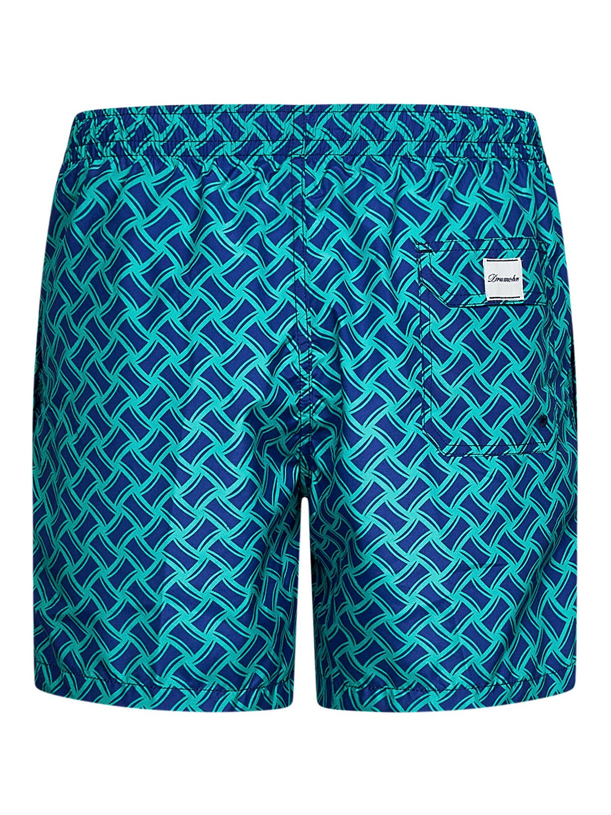 Kiton All-Monogram Swim Shorts in Green