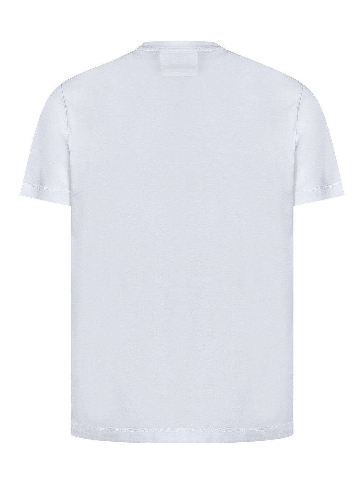 Shop Emporio Armani White Cotton Jersey T-shirt