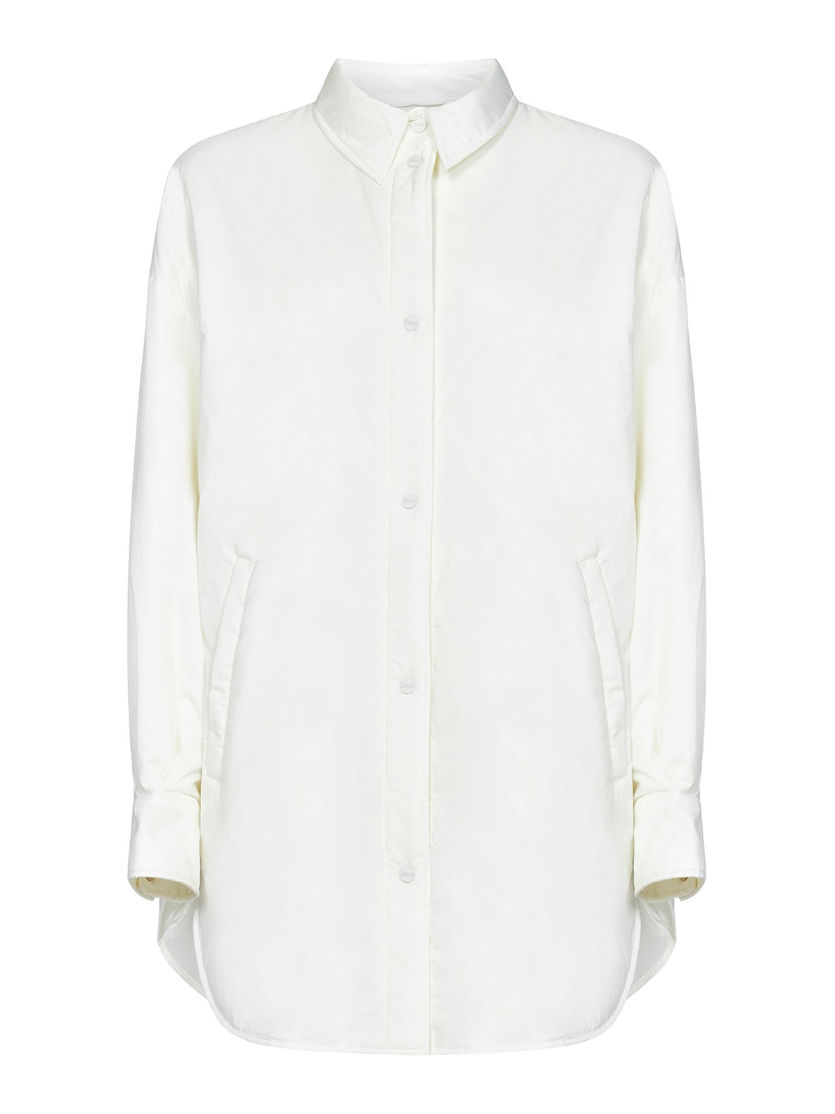 Shop Herno Oversized White Shirt