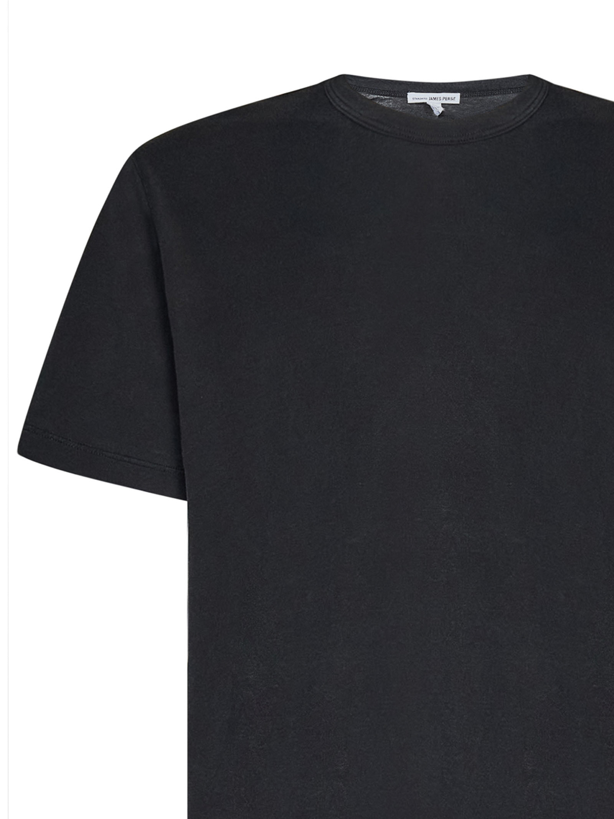 Shop James Perse Charcoal-colored Crew-neck T-shirt In Grey