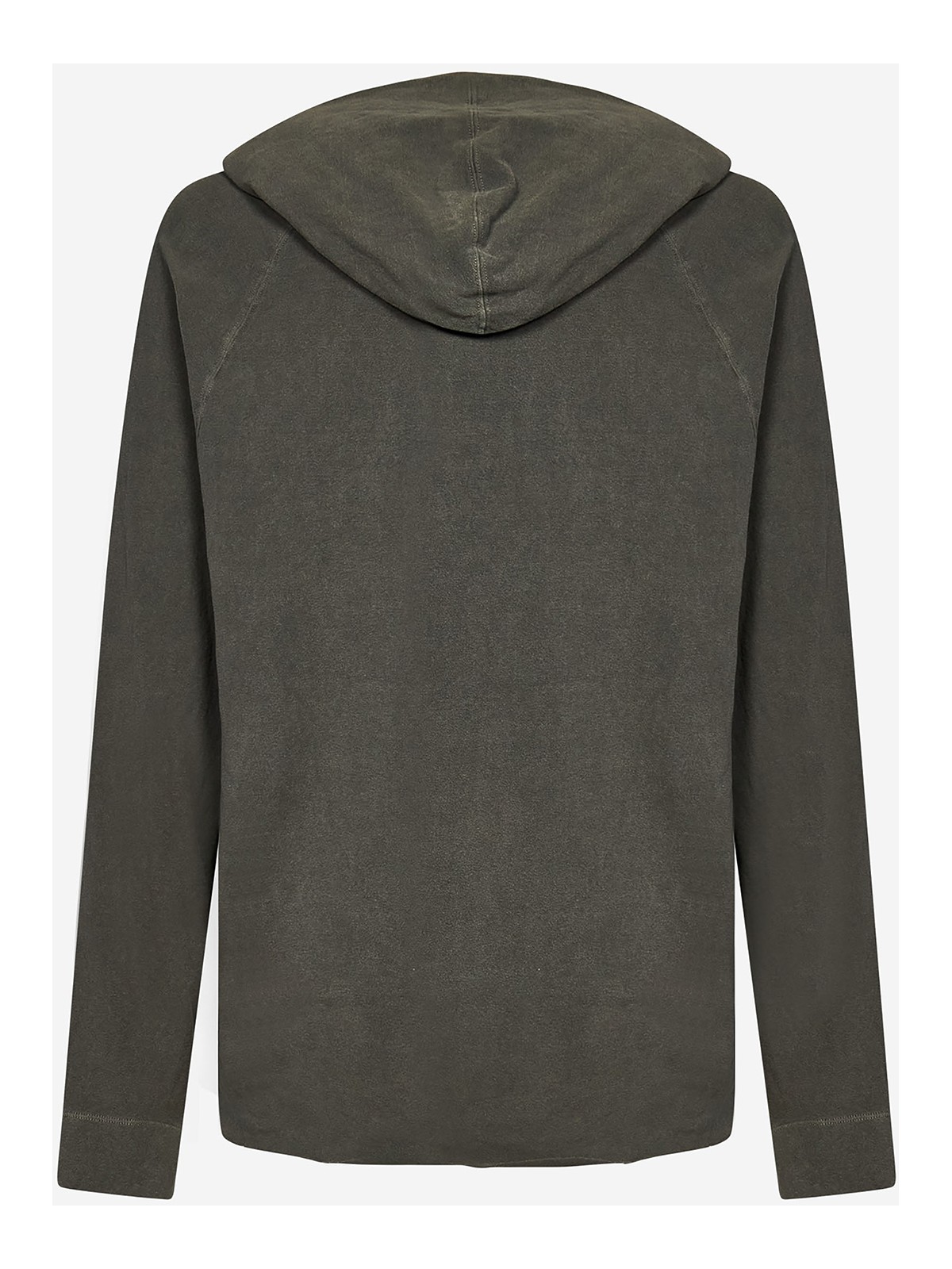 Shop James Perse Hooded Sweatshirt In Verde Oscuro
