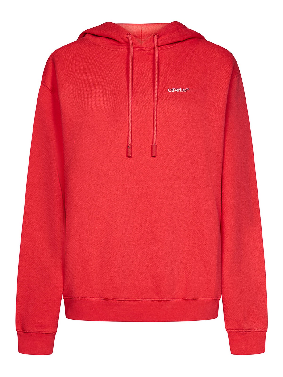 Off-White Red cotton hoodie - Red - Women|OWBB035S23JER0012901