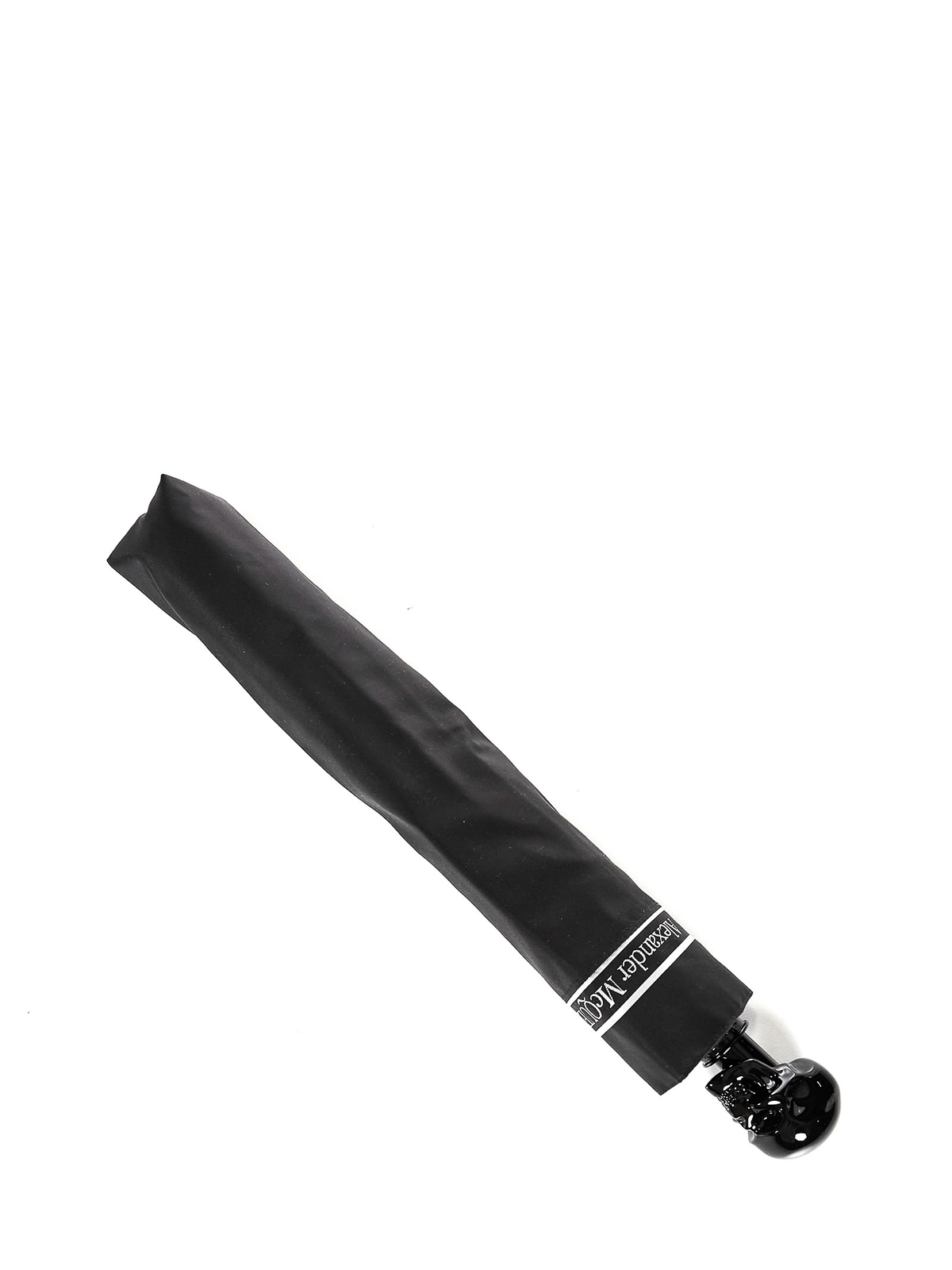 キョウさま　Alexander MacQeen スカル折りたたみ傘 Men's Skull Long Umbrella in Black | McQueen US
