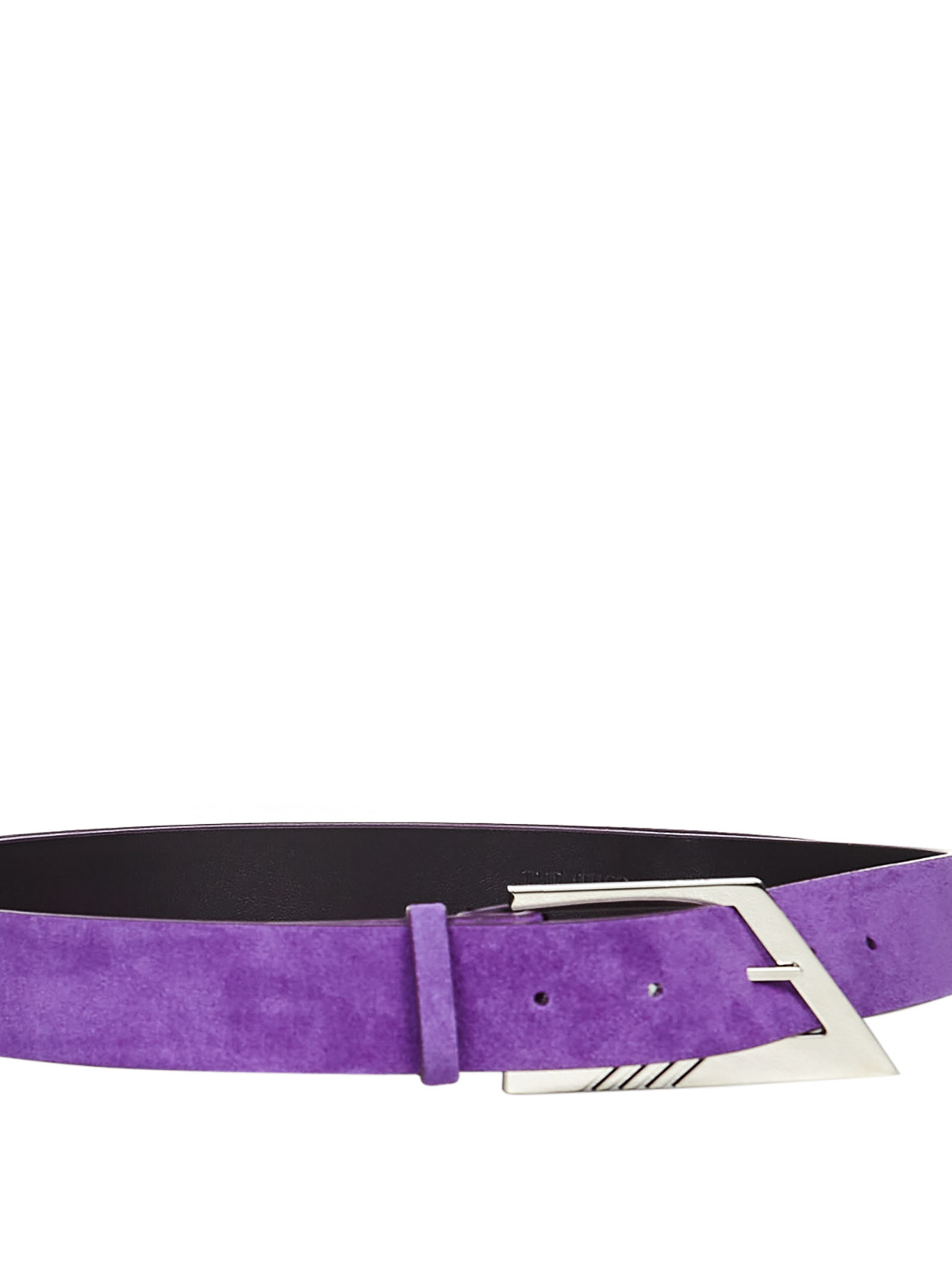 Shop Attico Buckled Belt In Purple