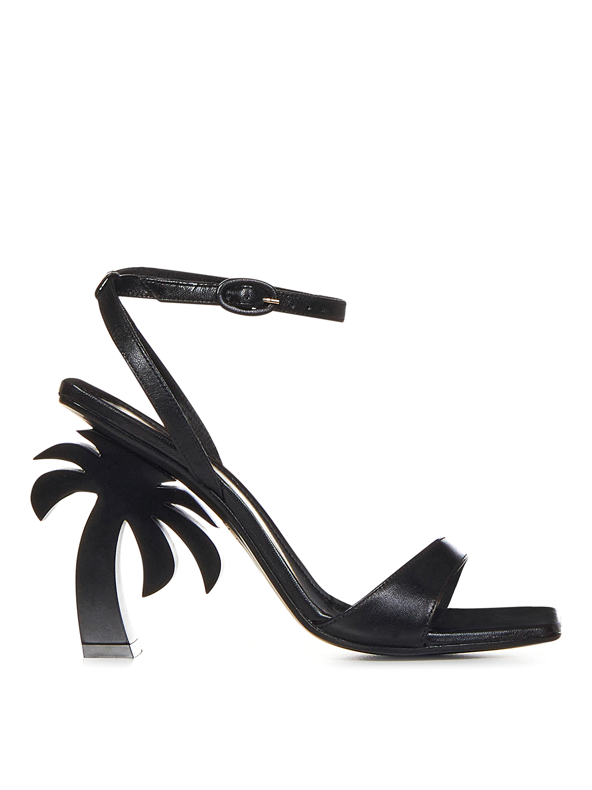Shop Palm Angels Black Calfsk In Negro