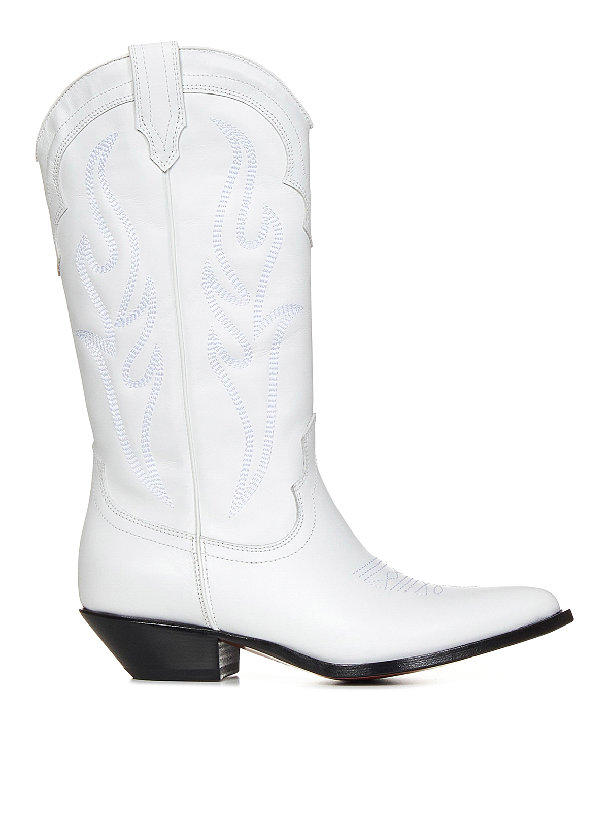 Shop Sonora White Smooth Calfsk In Blanco