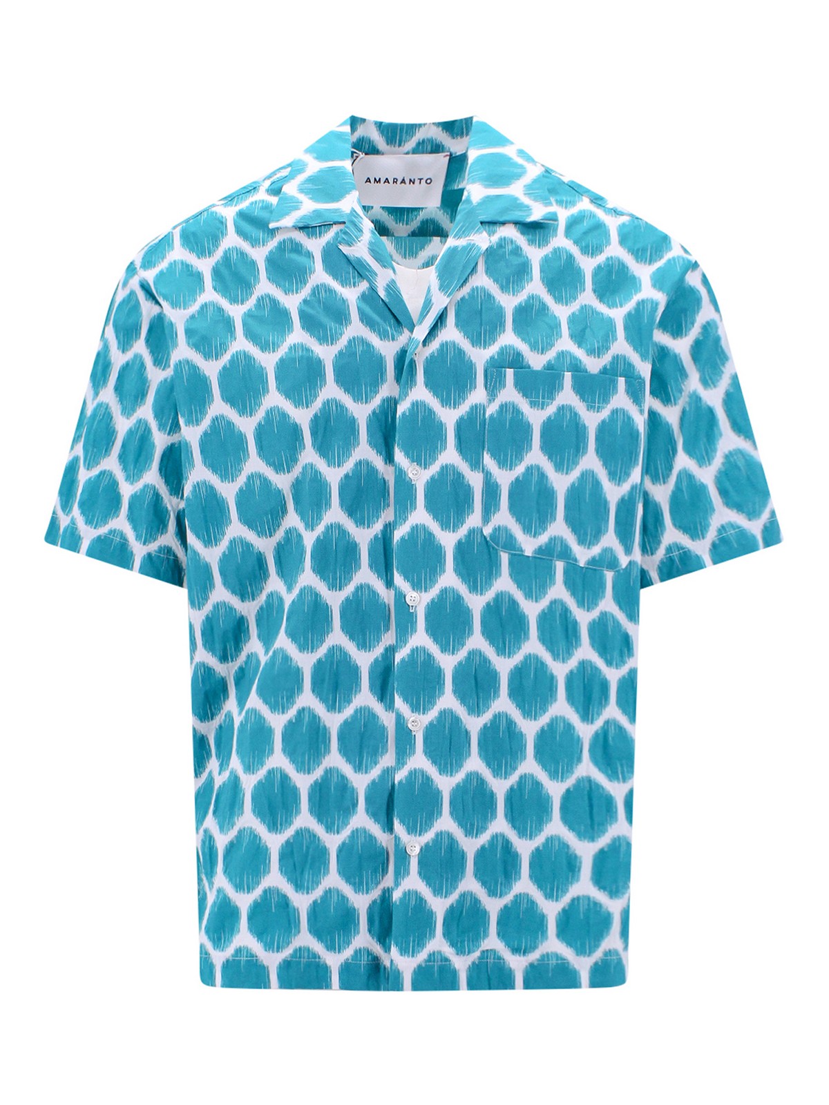 Shop Amaranto Shirt In Blue