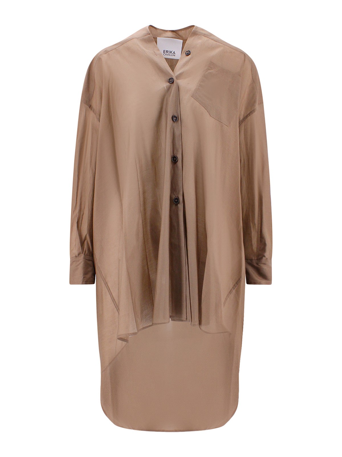 Erika Cavallini Camicia Marrone Donna P3SV01V36
