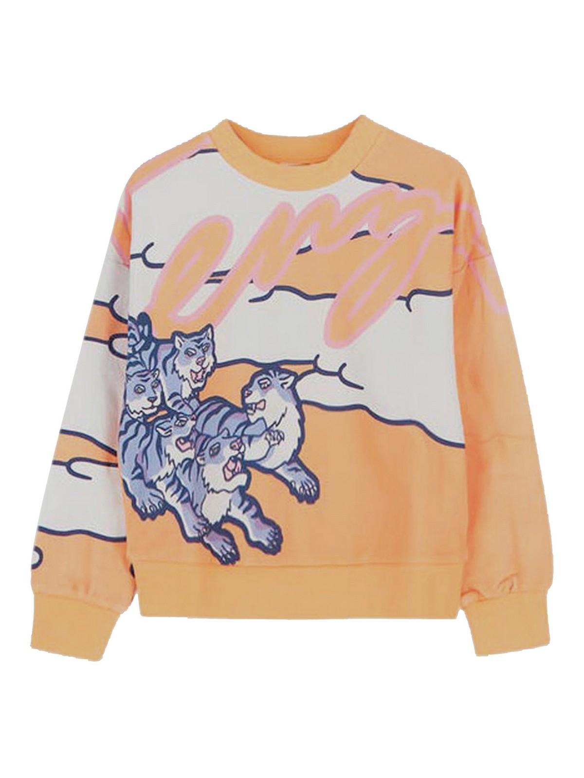 Kenzo Kids Sweatshirt In Orange