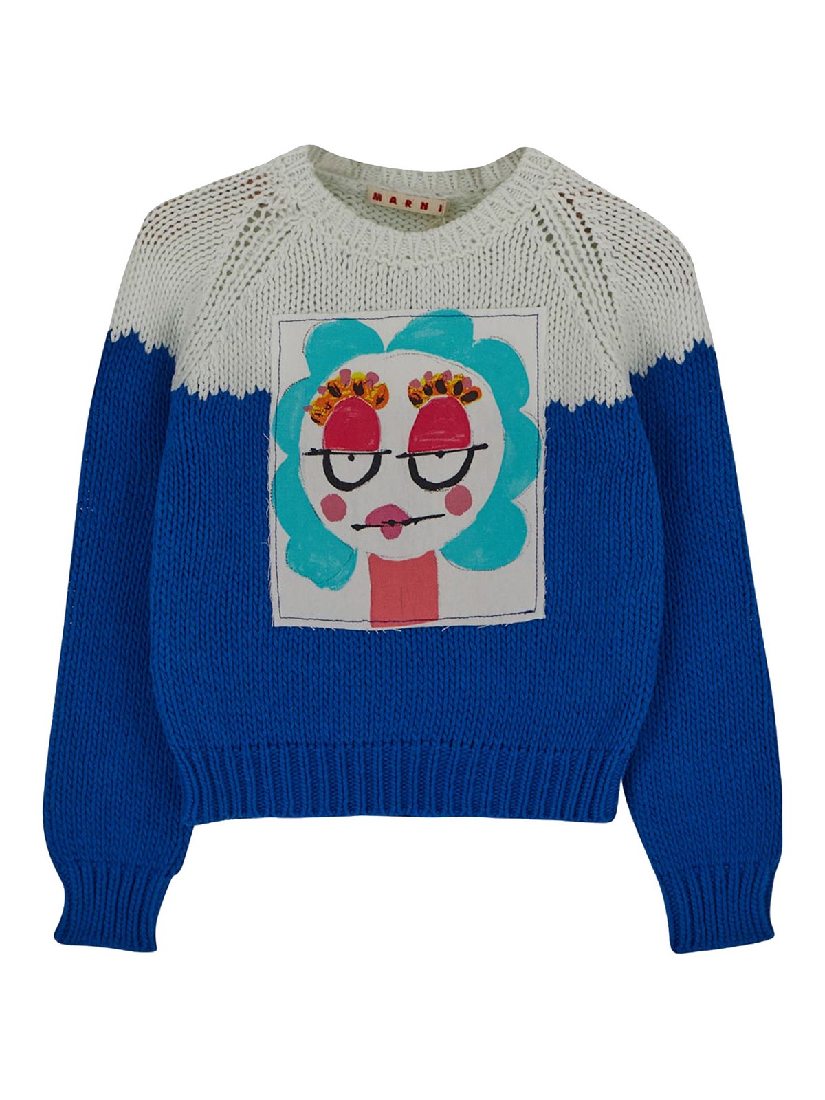T-shirts Marni - Marni kids crew neck knit sweater - M00729M00PKOM821
