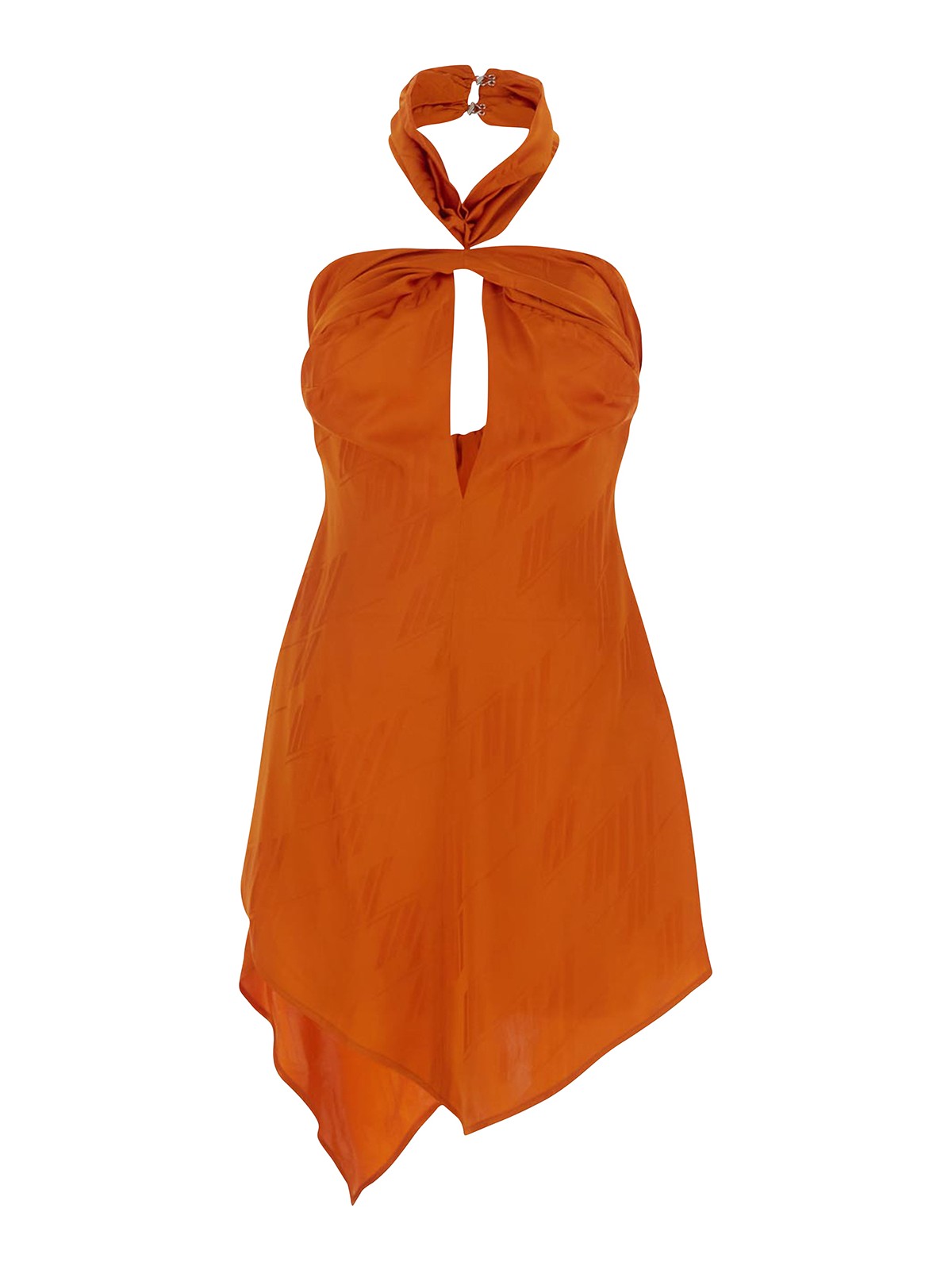 Attico Becky Mini Dress In Orange
