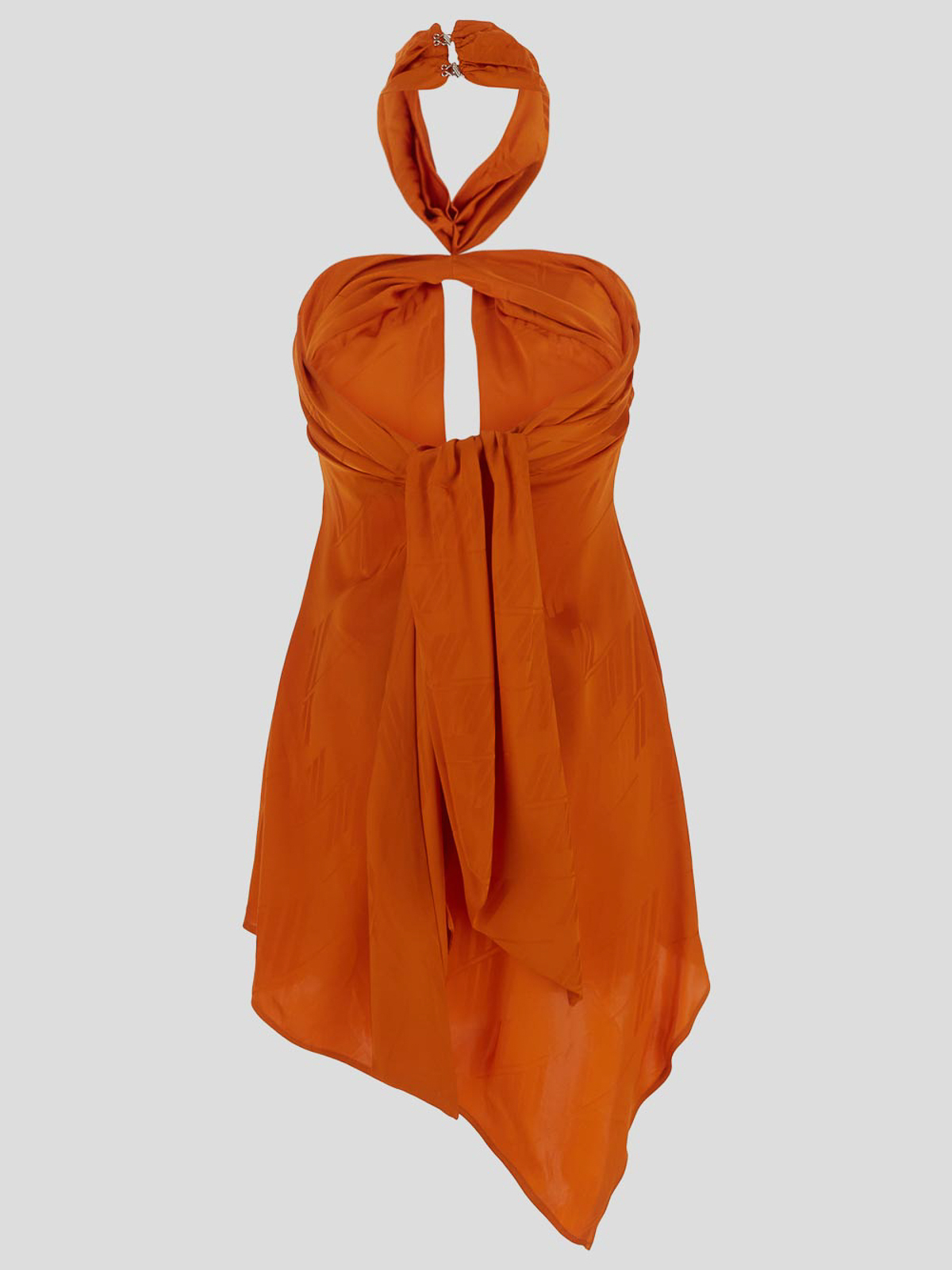 Shop Attico Vestido Midi - Naranja In Orange