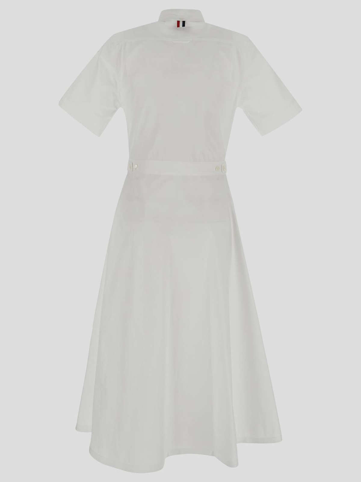 ワンピース THOM BROWNE Woman Dress White FDS002EF0313 100 Thom Browne Cotton Midi Shirt Dress | White | FARFETCH